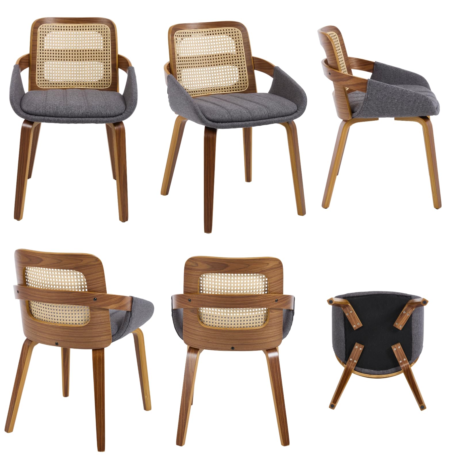 Rattan Cane Dining Chairs Set of 2 - 61343DC - Image 16