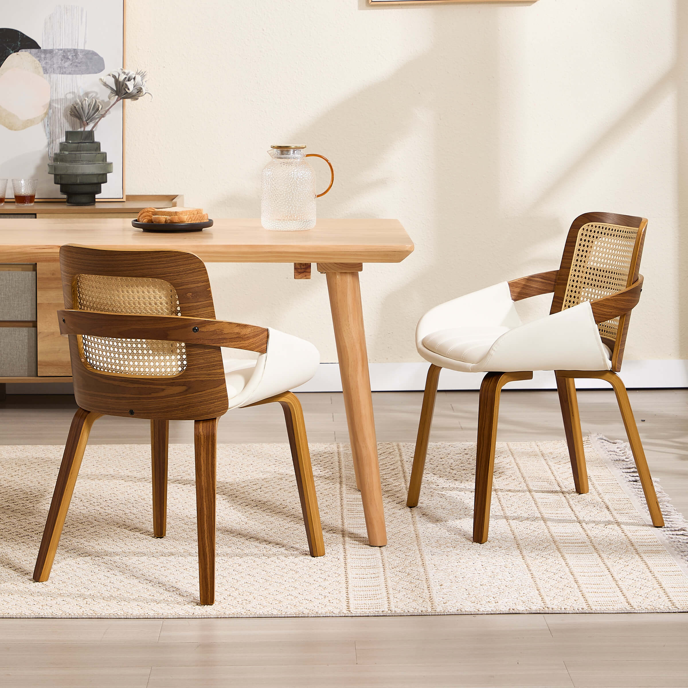 Rattan Cane Dining Chairs Set of 2 - 61343DC - Image 18