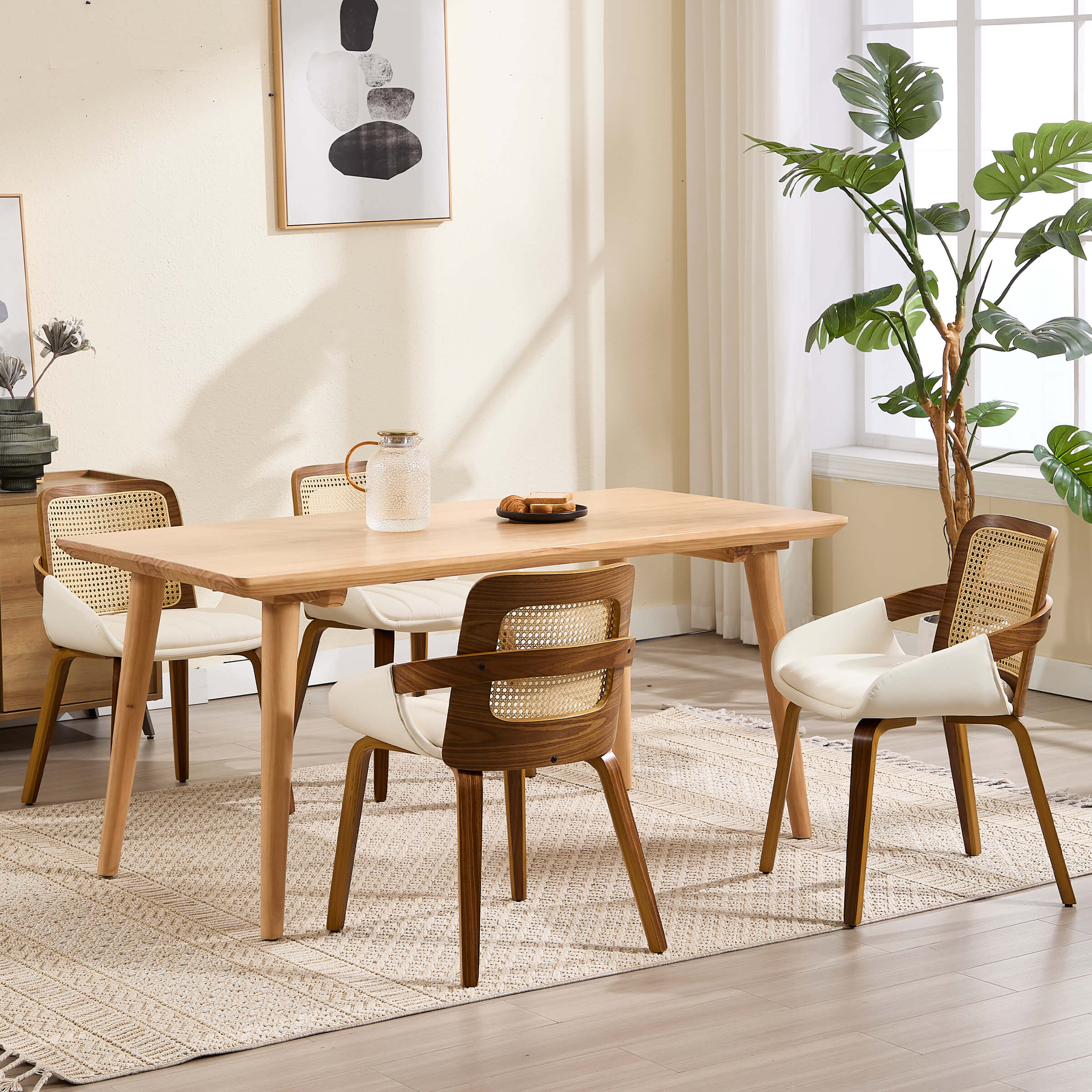 Rattan Cane Dining Chairs Set of 2 - 61343DC - Image 19