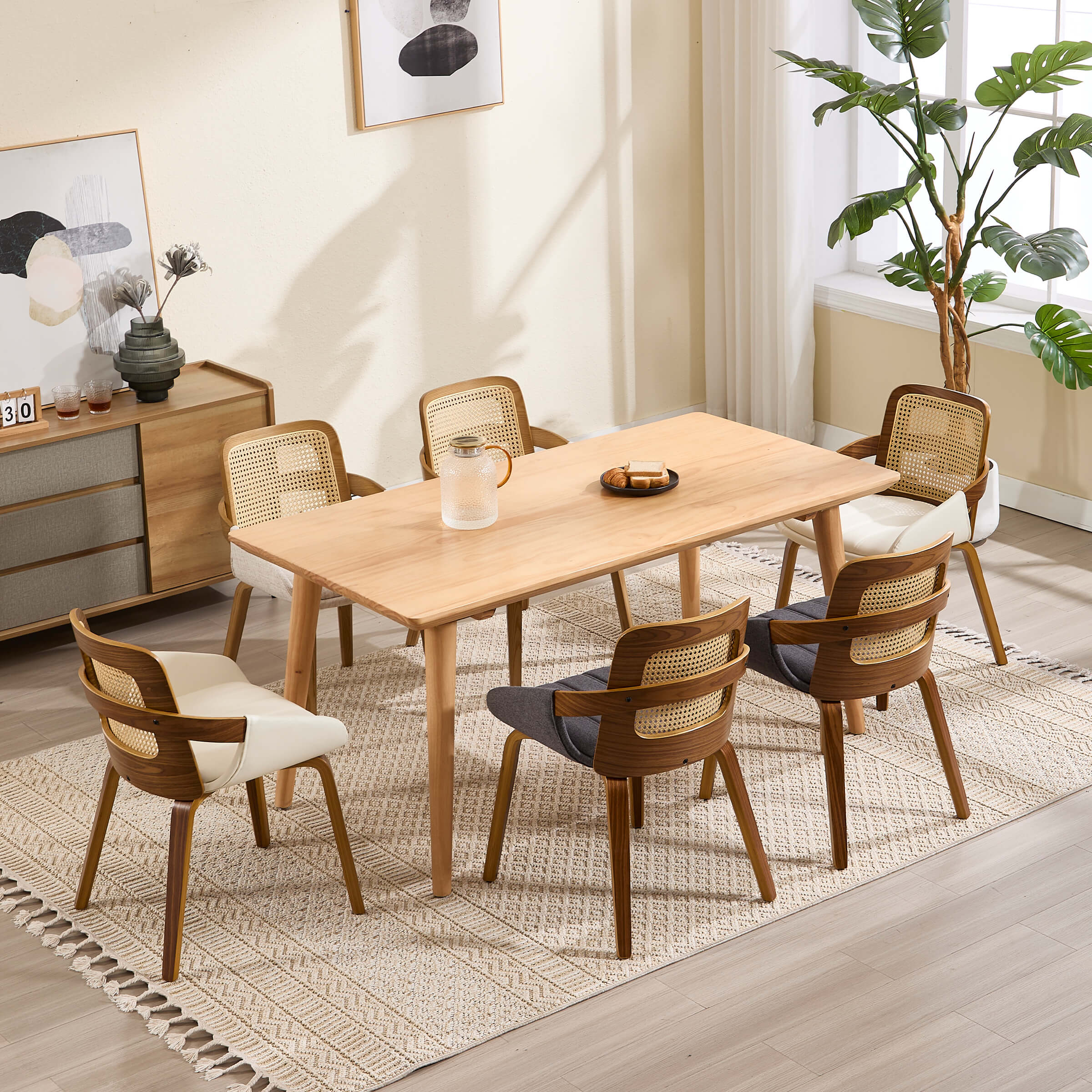 Rattan Cane Dining Chairs Set of 2 - 61343DC - Image 24
