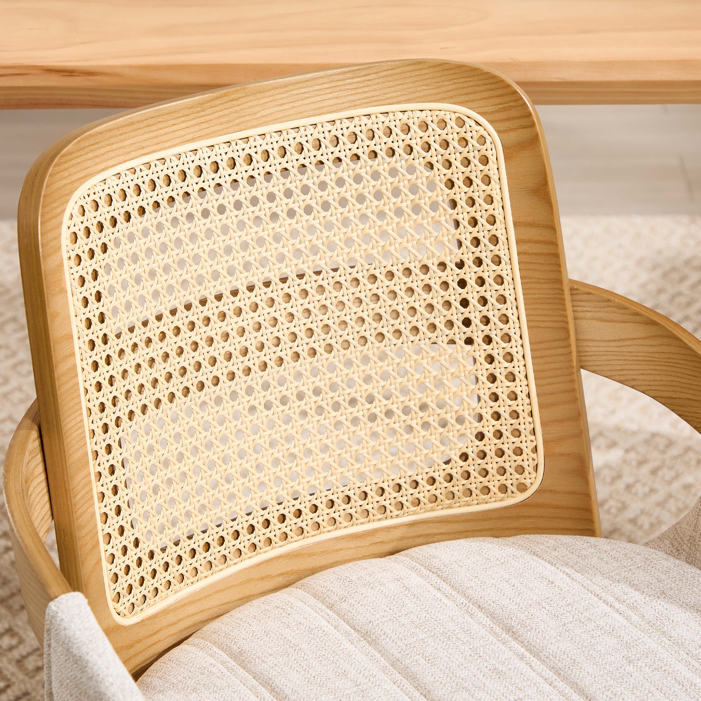 Rattan Cane Dining Chairs Set of 2 - 61343DC - Image 4