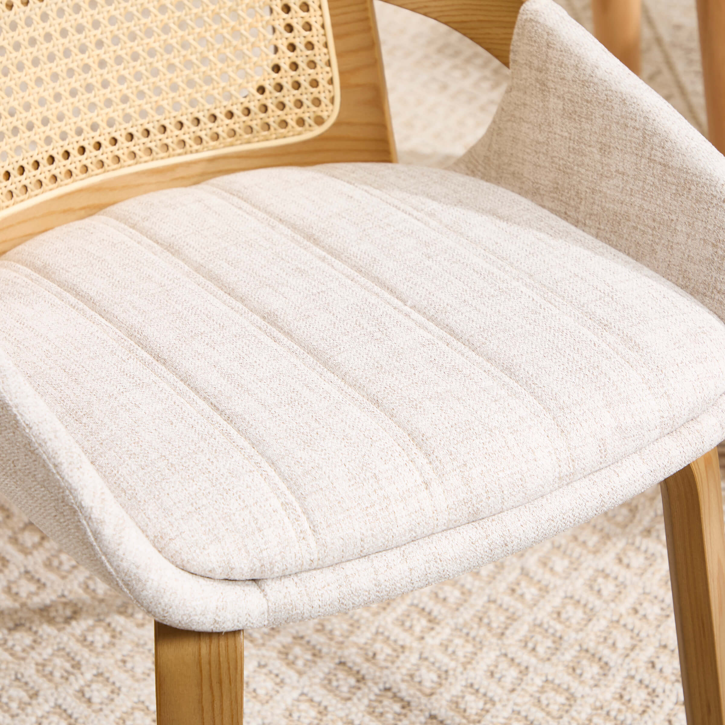 Rattan Cane Dining Chairs Set of 2 - 61343DC - Image 5