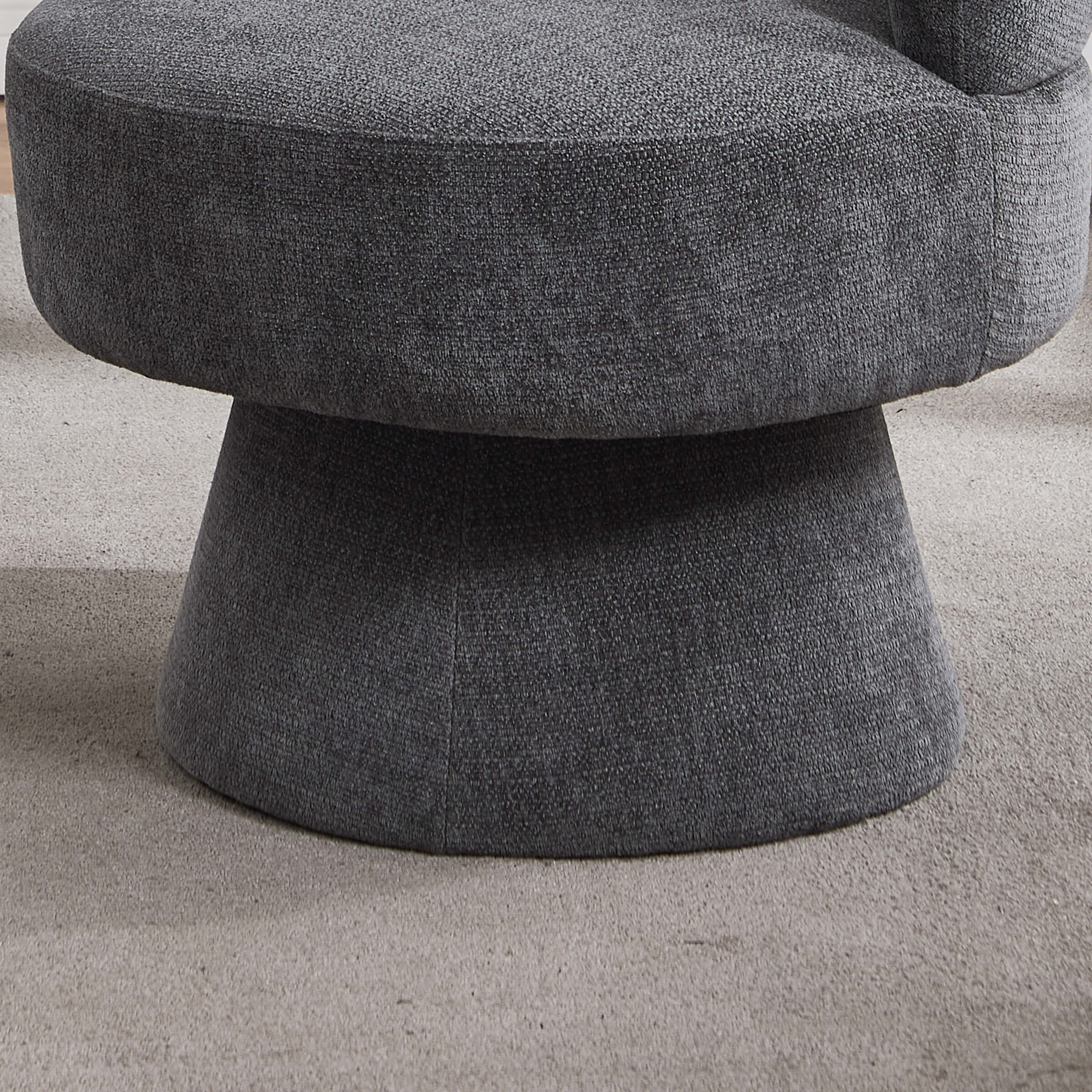 Modern Swivel Accent Chenille Armchair - 9918AC - Image 11