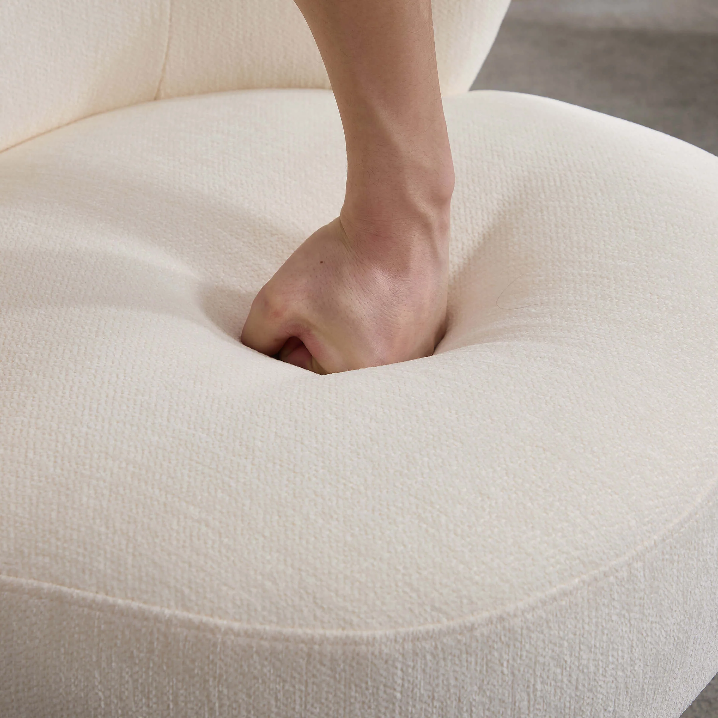 Modern Swivel Accent Chenille Armchair - 9918AC - Image 4