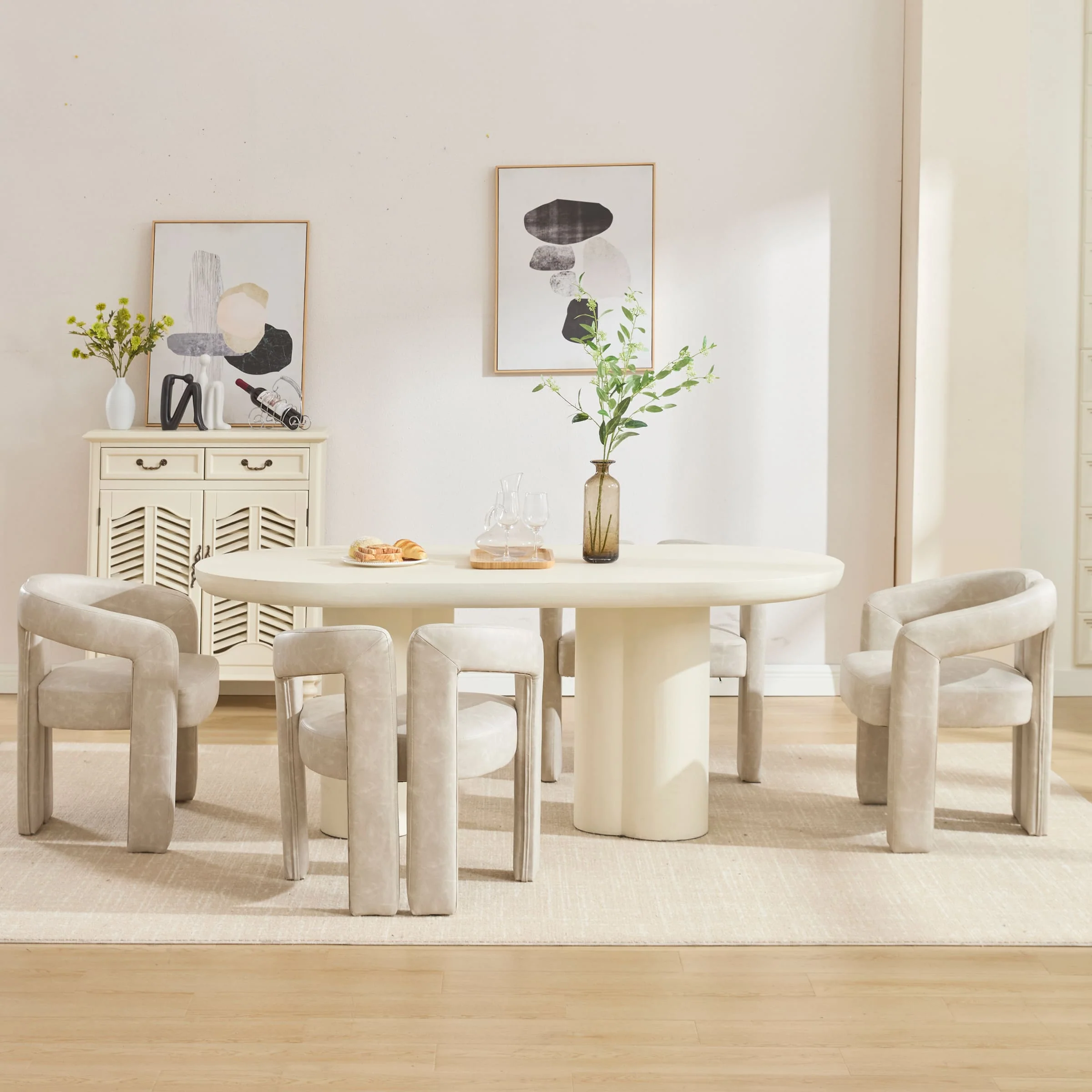 Modern Barrel Dining Chair 1 PCS - 10068DC - Image 4
