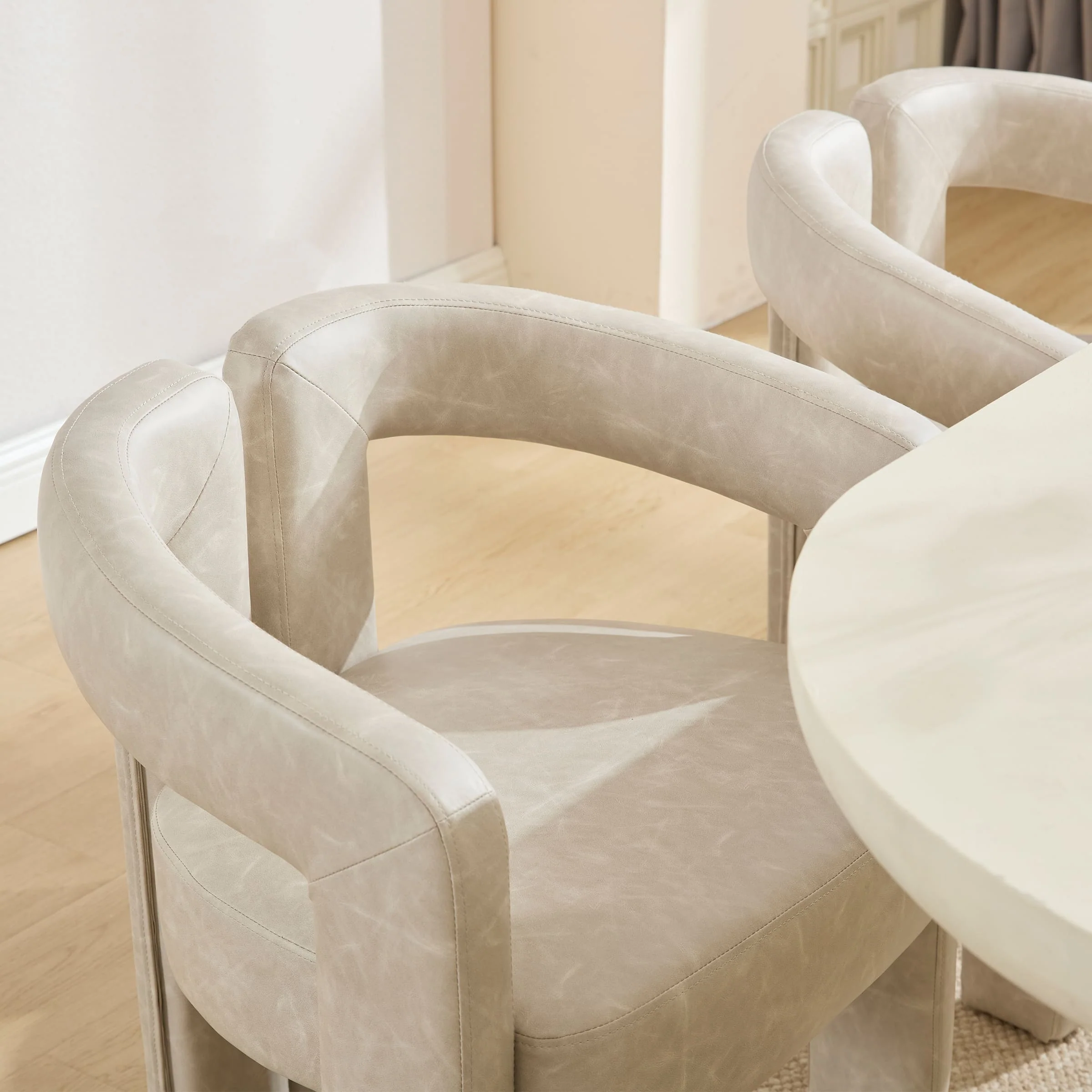 Modern Barrel Dining Chair 1 PCS - 10068DC - Image 7