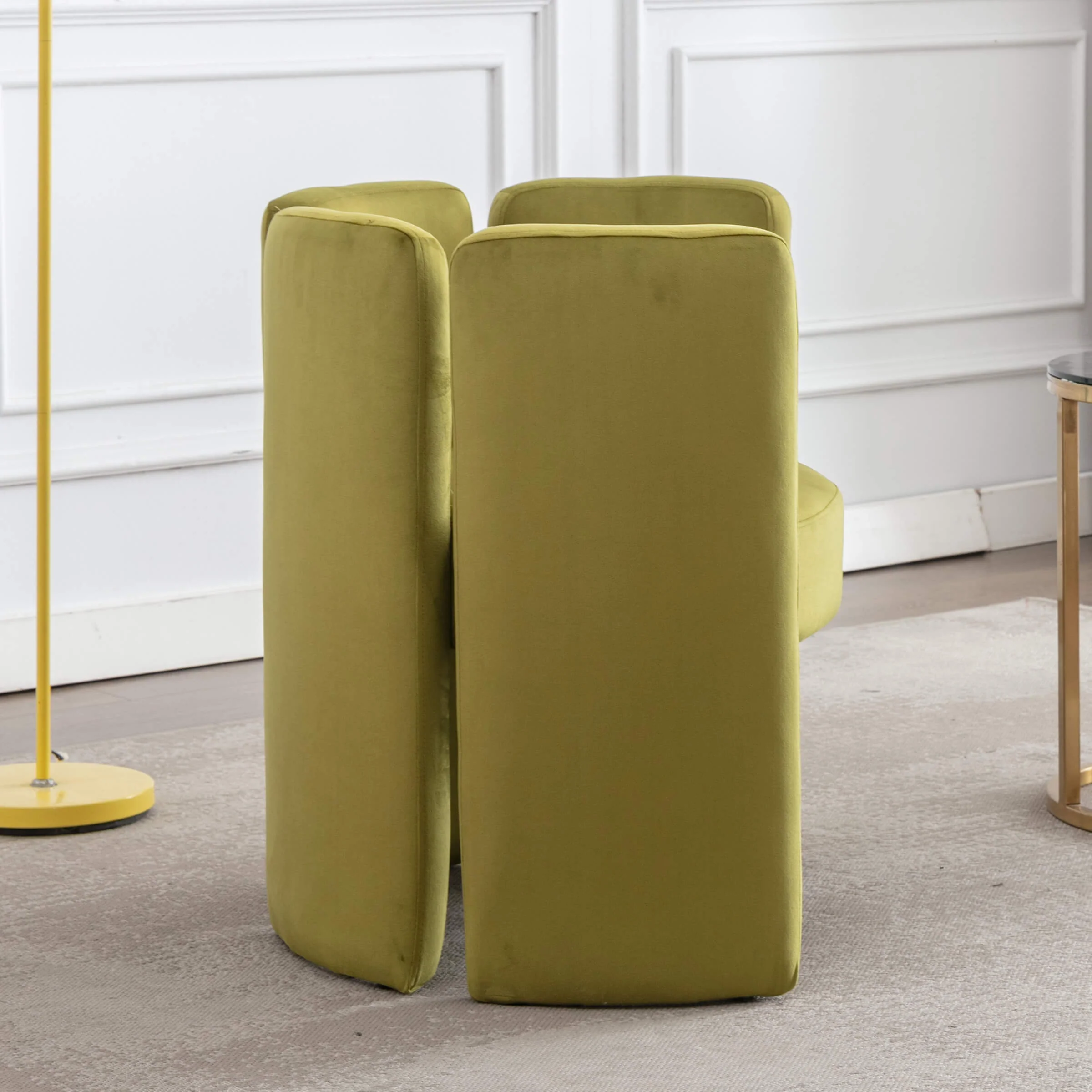 Modern Velvet Barrel Side Accent Chair 1 PCS - 3714AC - Image 11
