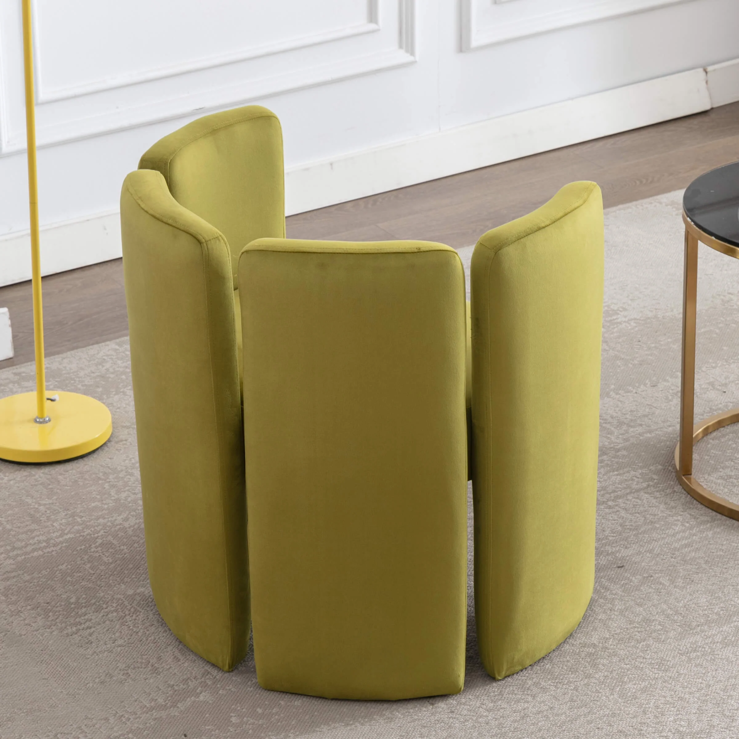 Modern Velvet Barrel Side Accent Chair 1 PCS - 3714AC - Image 12