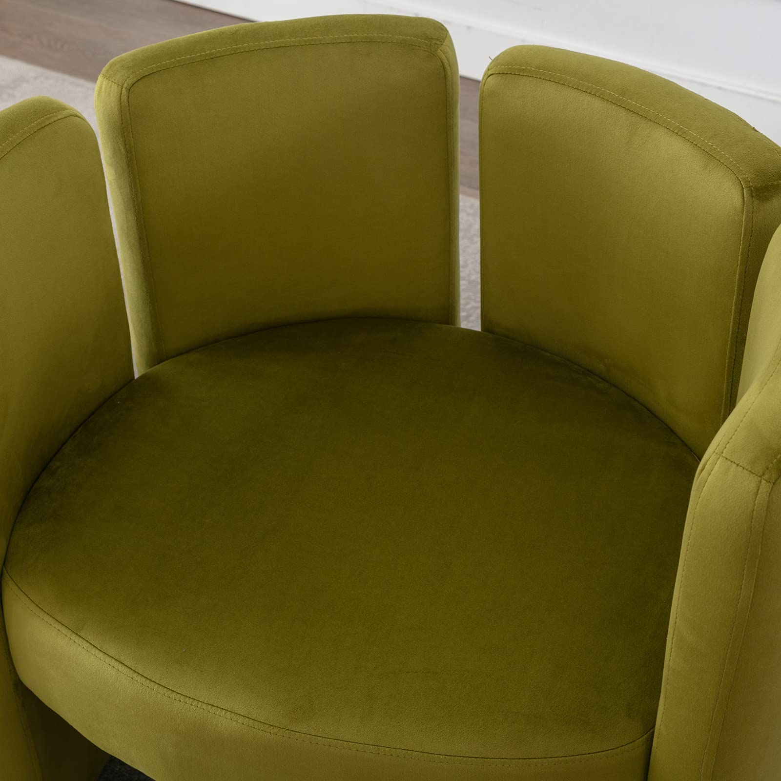 Modern Velvet Barrel Side Accent Chair 1 PCS - 3714AC - Image 14