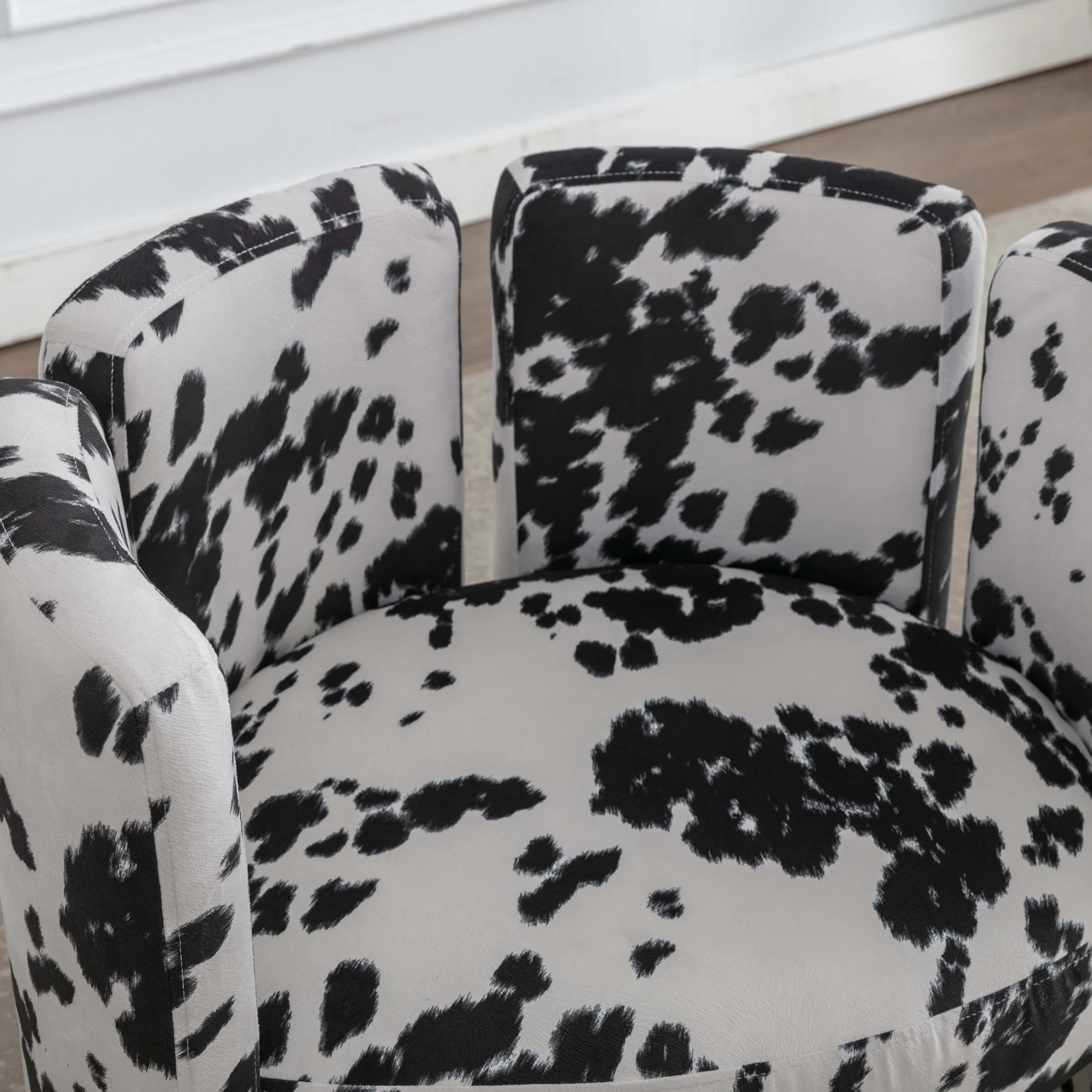 Modern Velvet Barrel Side Accent Chair 1 PCS - 3714AC - Image 5