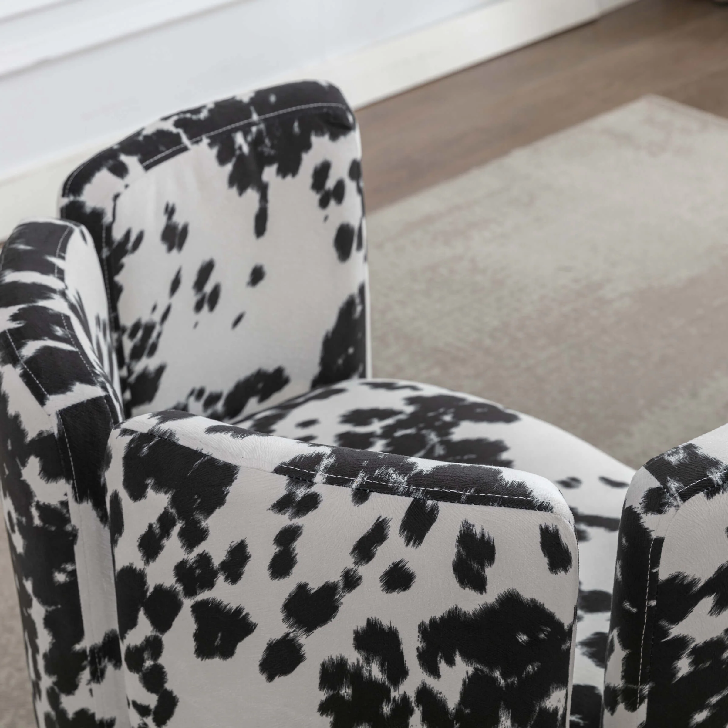 Modern Velvet Barrel Side Accent Chair 1 PCS - 3714AC - Image 8