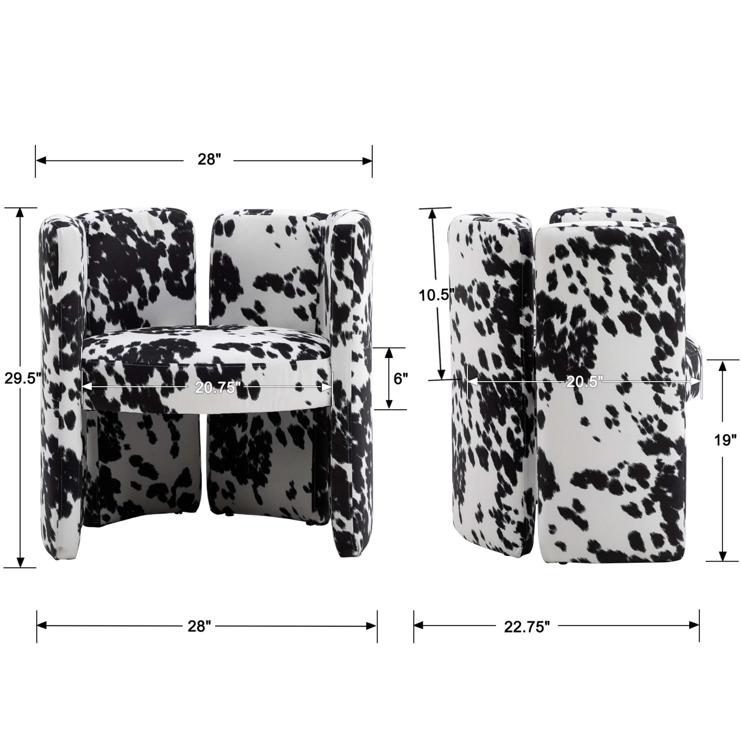Modern Velvet Barrel Side Accent Chair 1 PCS - 3714AC - Image 9