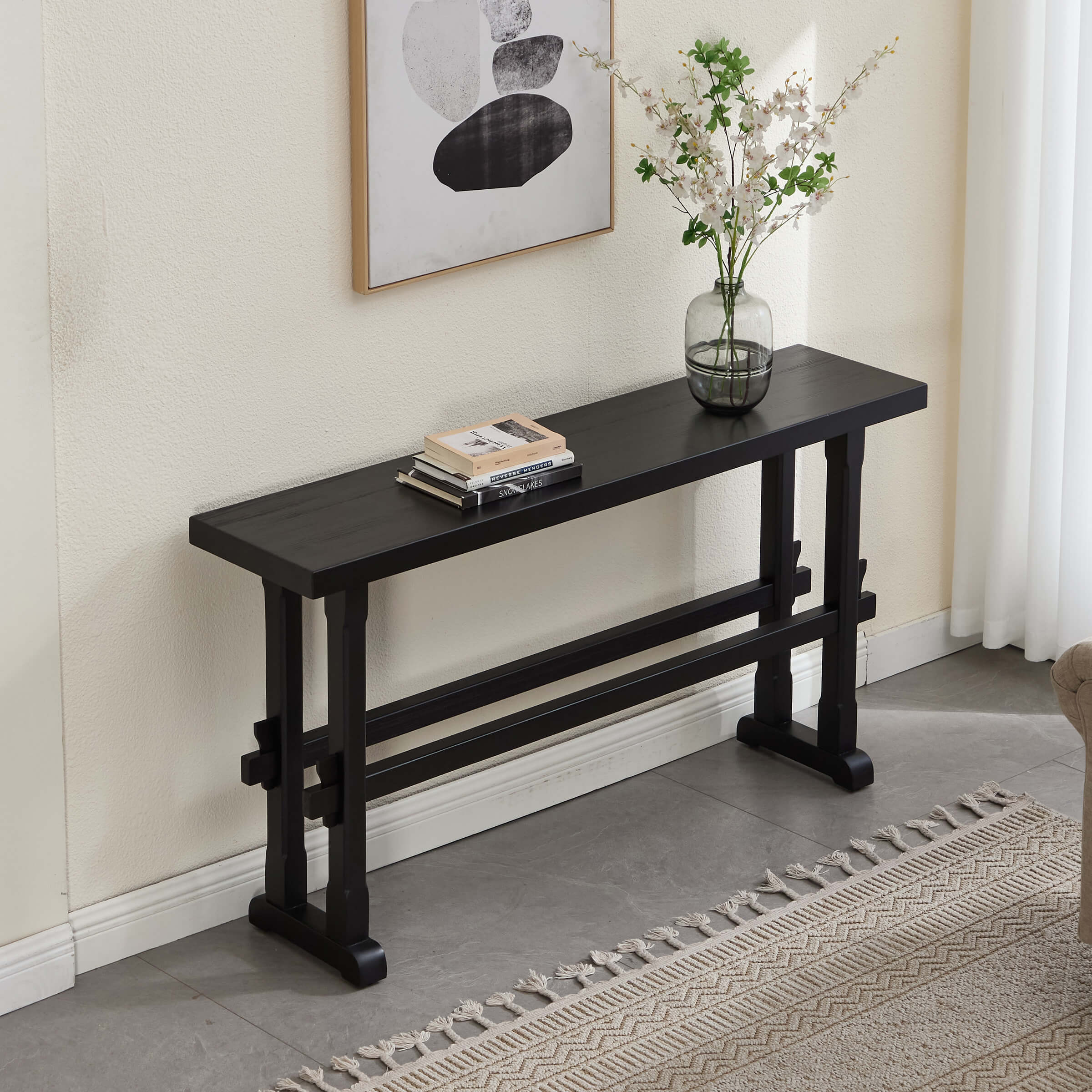 59" Farmhouse Narrow Entryway Table - 22646ET - Image 12