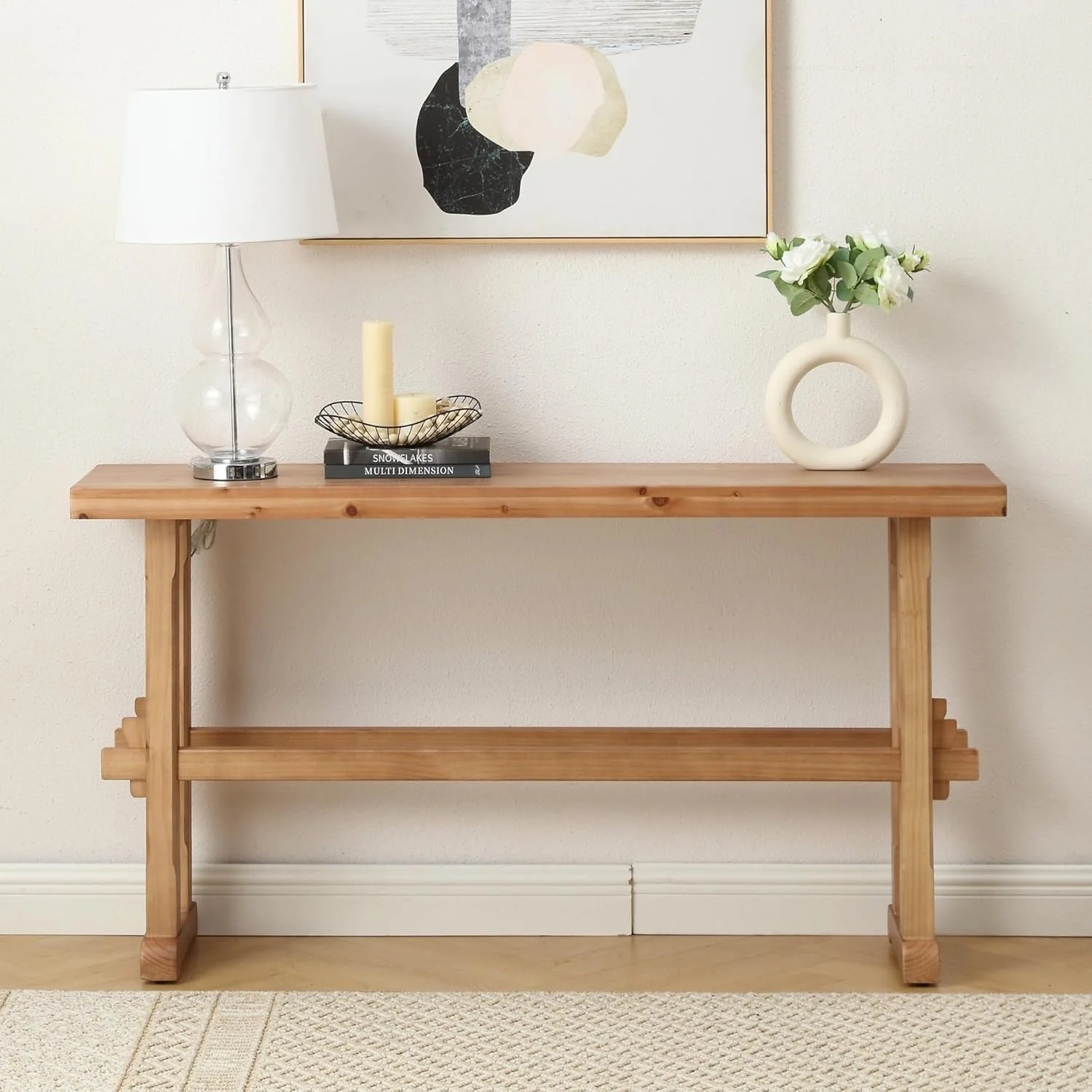 59" Farmhouse Narrow Entryway Table - 22646ET - Image 8