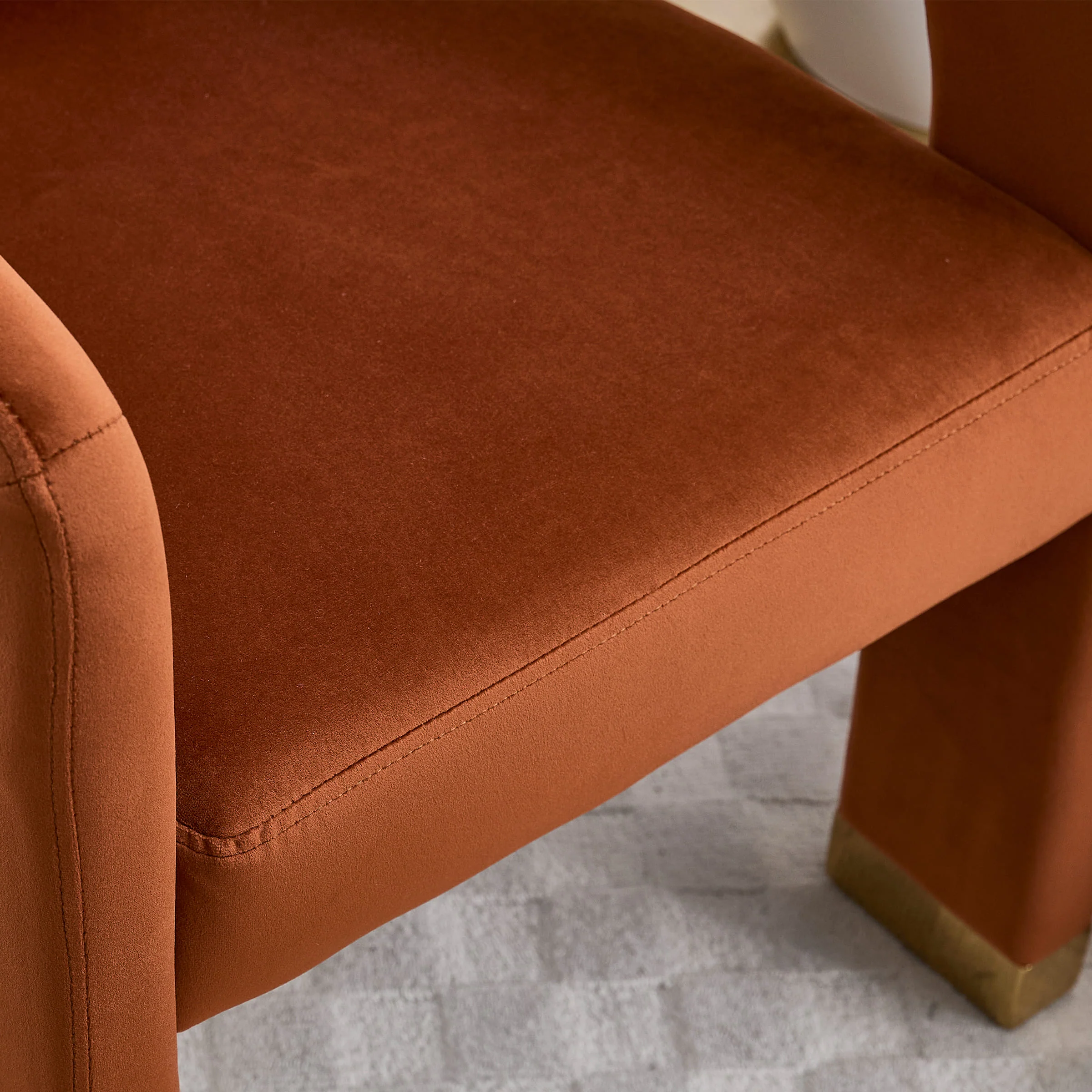 Open-Back Velvet Barrel Dining Chair 1 PCS - 5202DC - Image 25