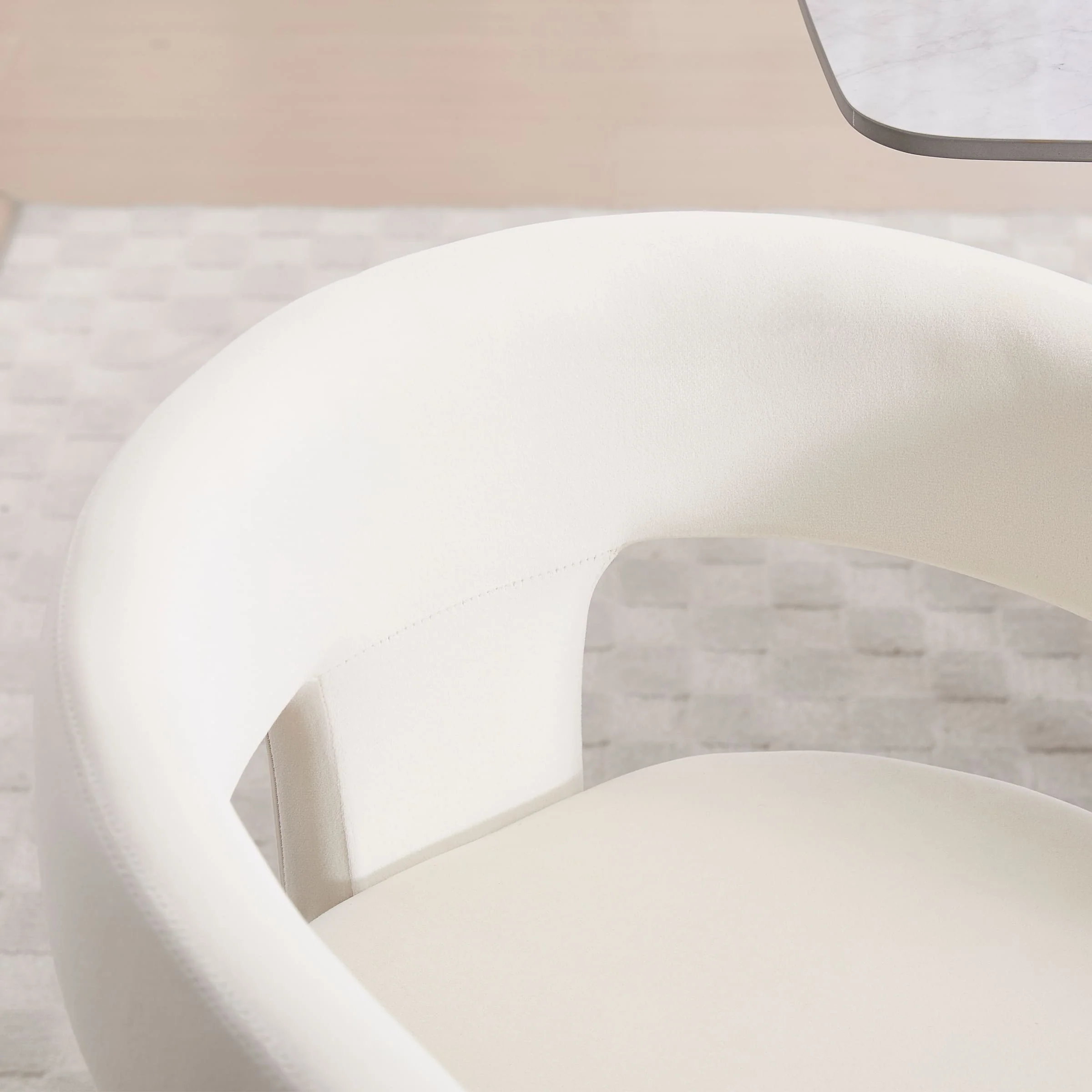 Open-Back Velvet Barrel Dining Chair 1 PCS - 5202DC - Image 5