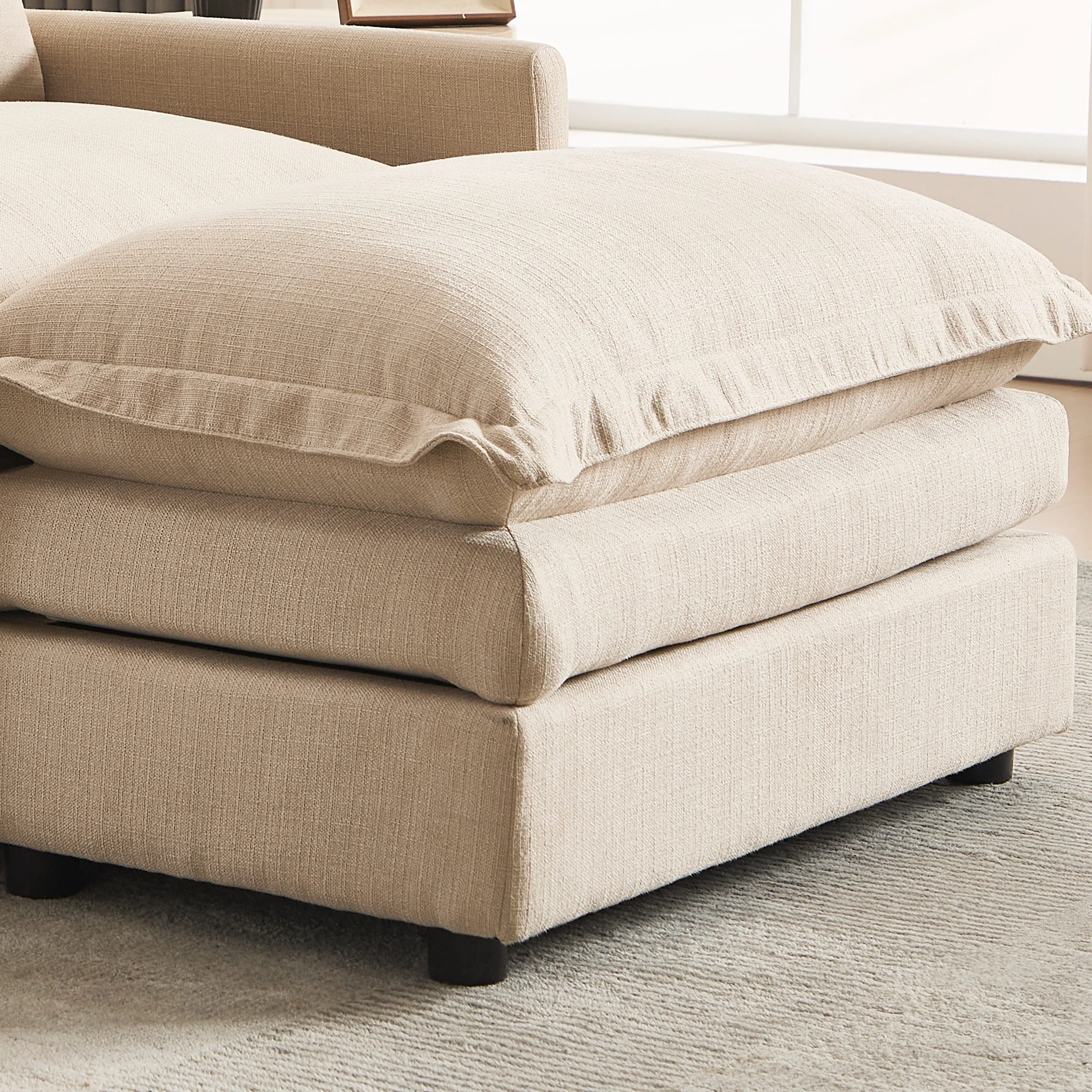 Single Sofa with Ottoman & Pillow - 1036SF - Image 10