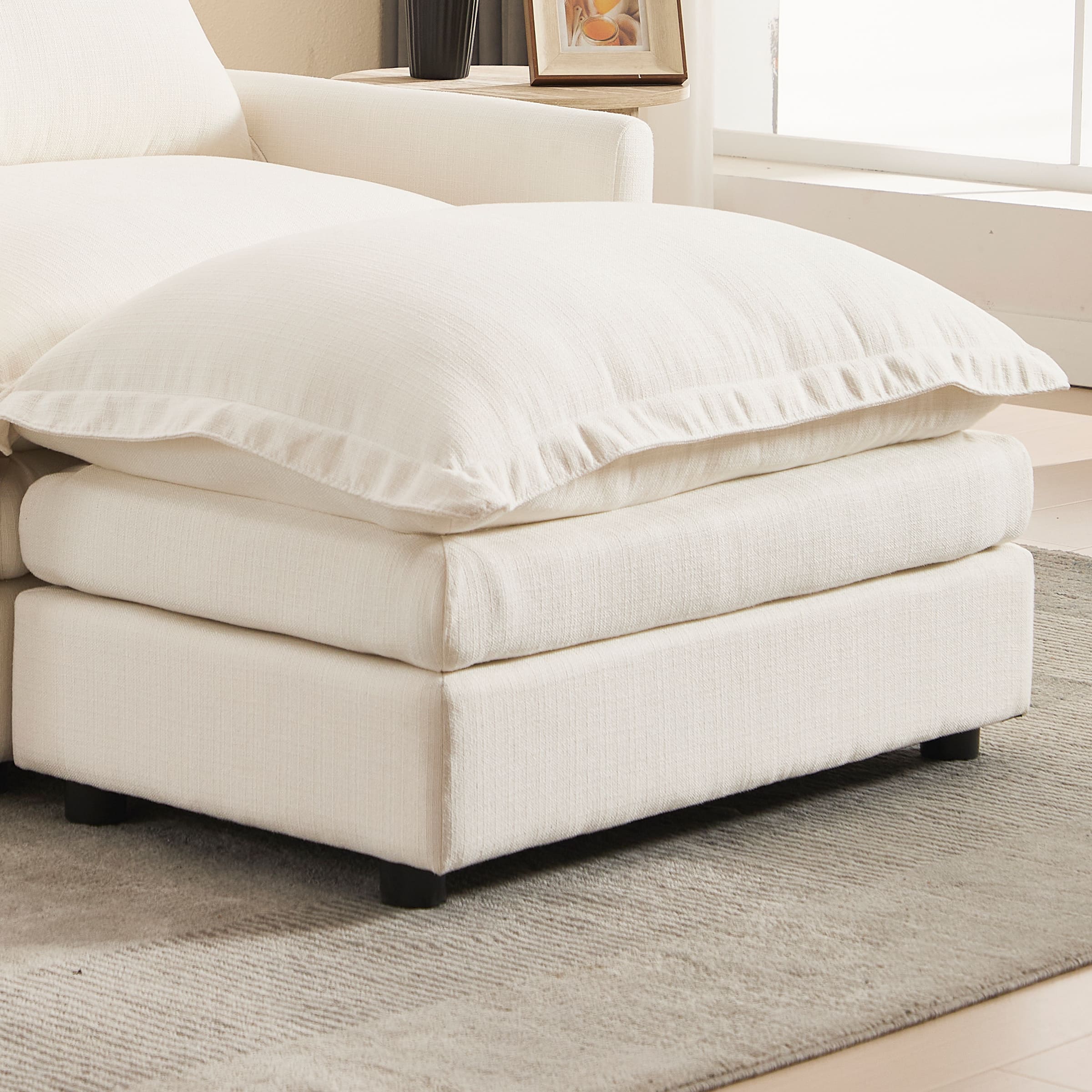 Single Sofa with Ottoman & Pillow - 1036SF - Image 21