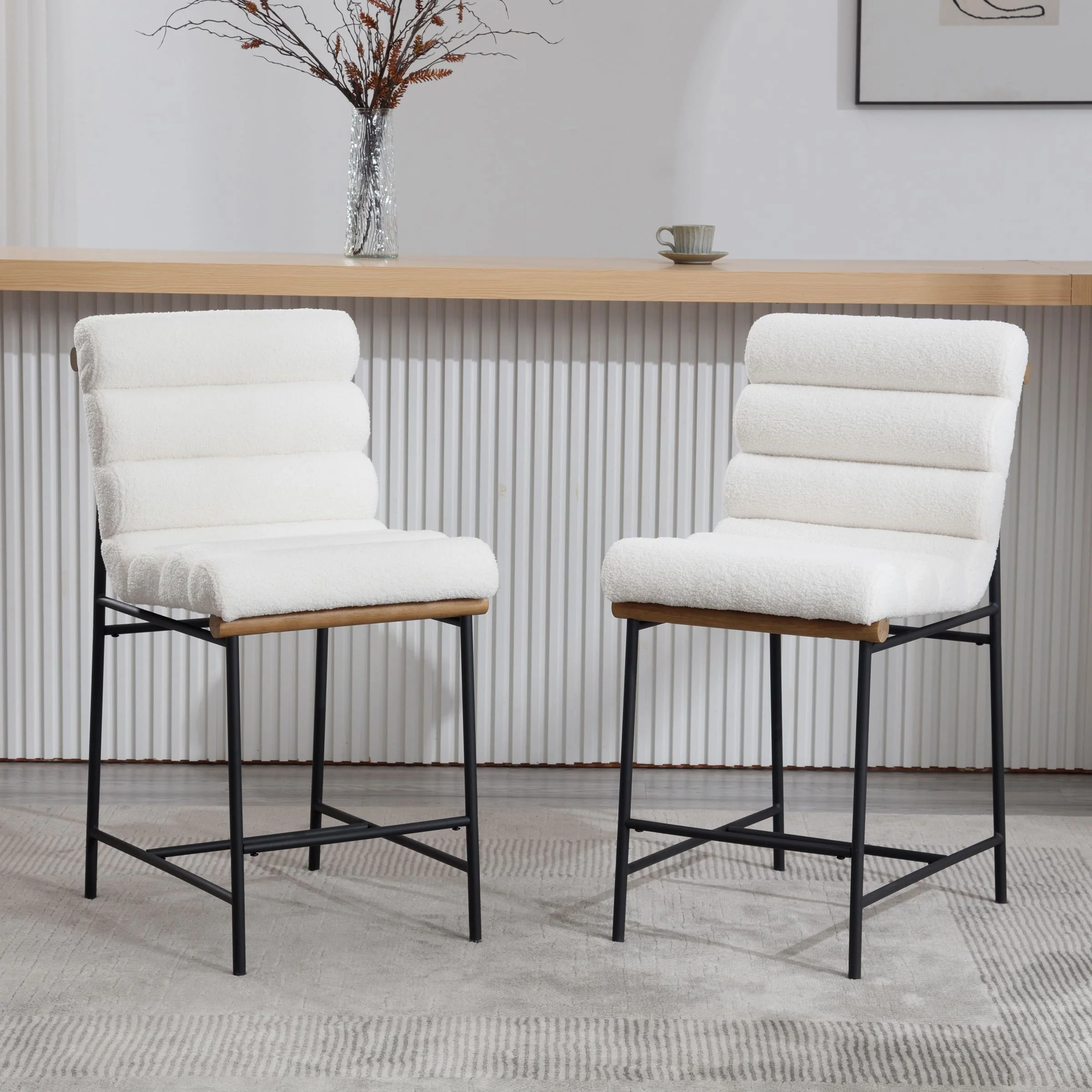 25”H Armless Upholstered Counter Stools Set of 2 - 5793CS - Image 24