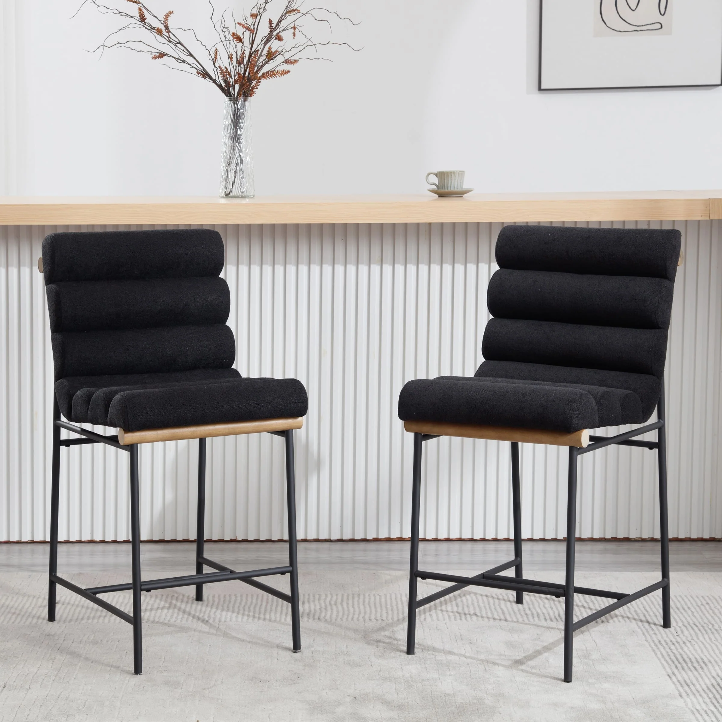 25”H Armless Upholstered Counter Stools Set of 2 - 5793CS - Image 31