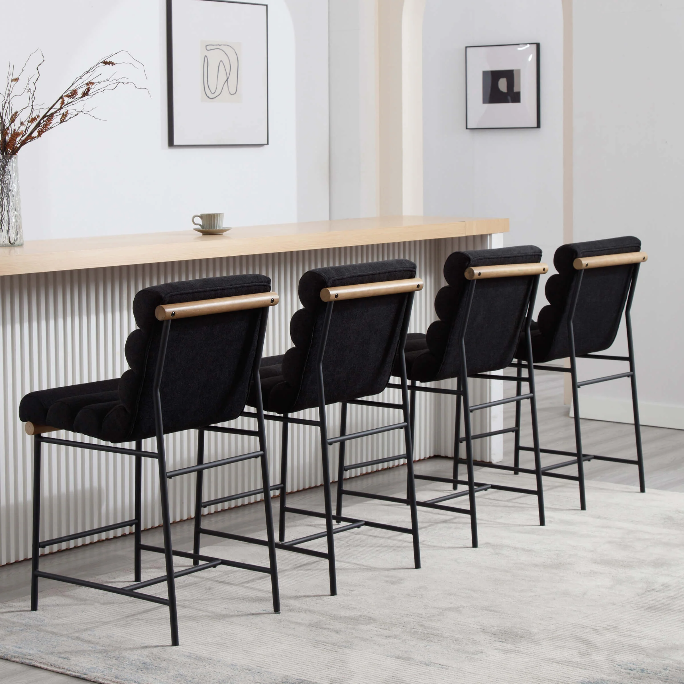 25”H Armless Upholstered Counter Stools Set of 2 - 5793CS - Image 33