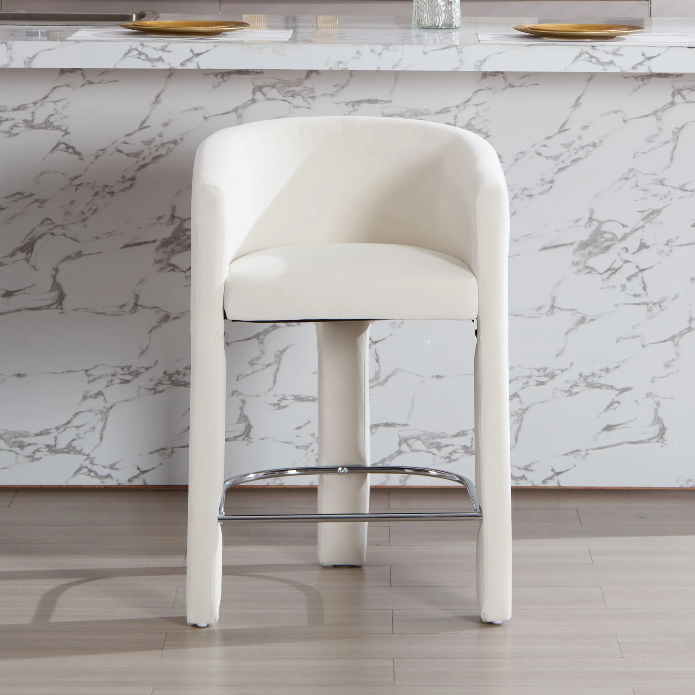 26"H Barrel Counter Stool 1 PCS - 55012CS - Image 2