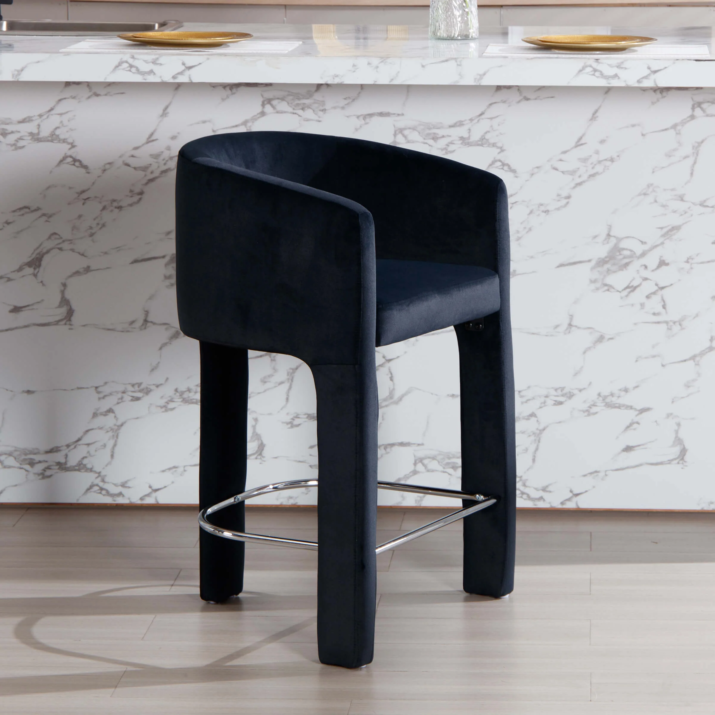 26"H Barrel Counter Stool 1 PCS - 55012CS - Image 20