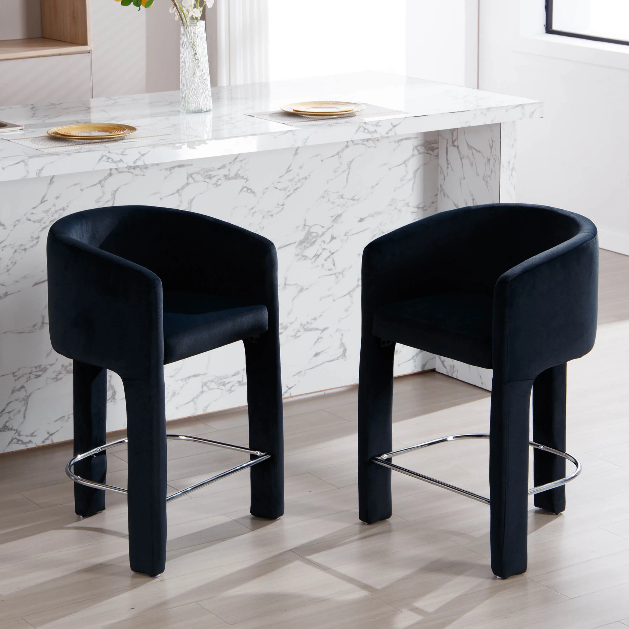 26"H Barrel Counter Stool 1 PCS - 55012CS - Image 22