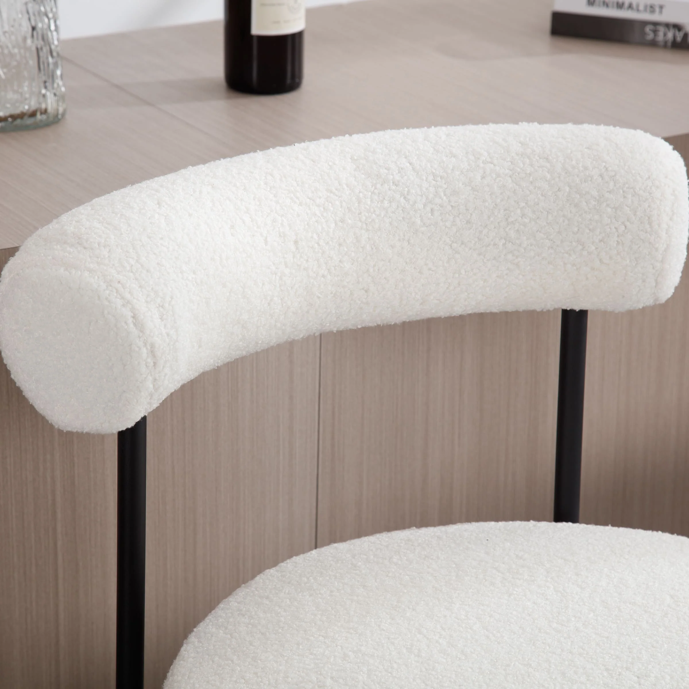 26"H Curved Open Back Counter Stools Set of 2 - 11002CS - Image 4