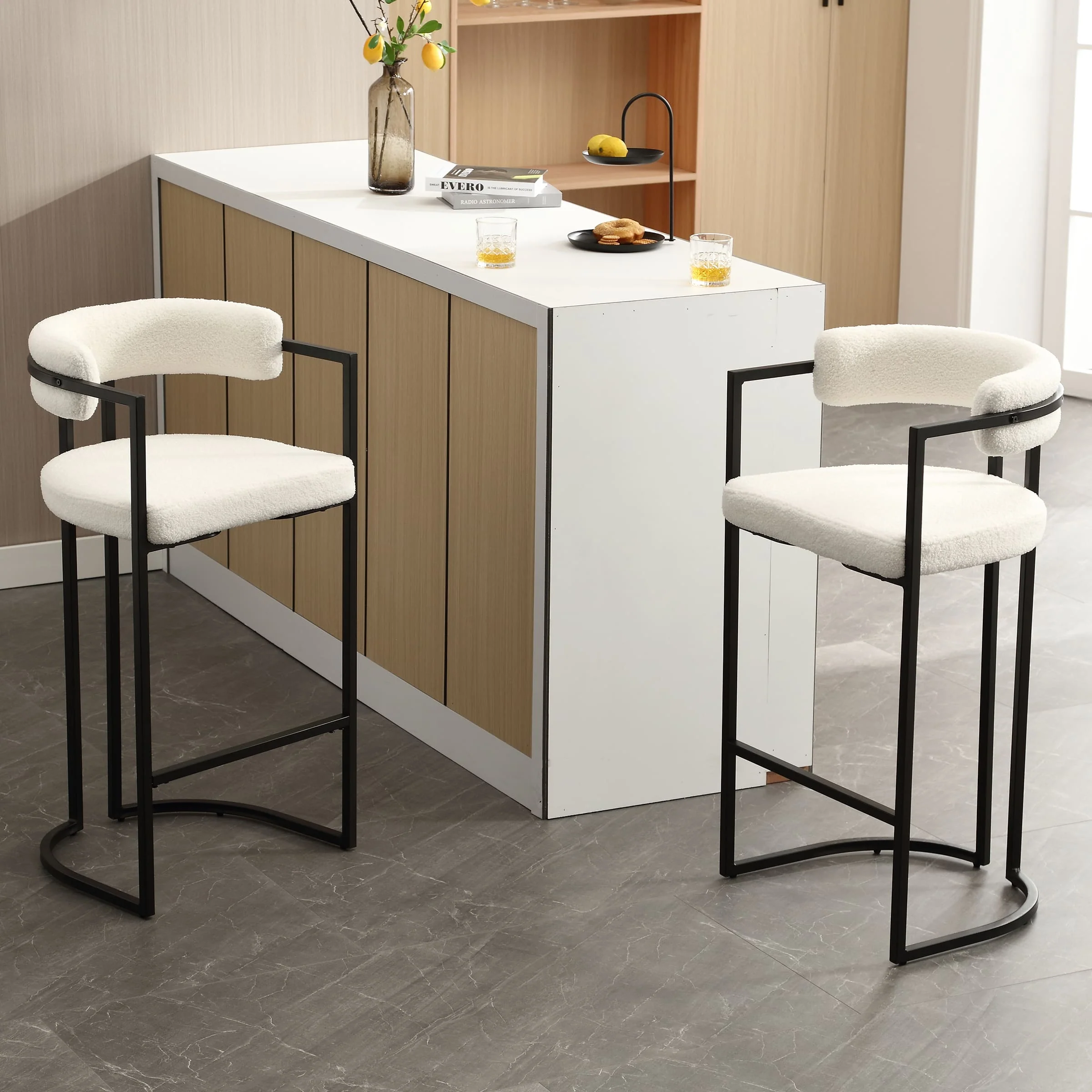 26"H & 30"H Industrial Counter & Bar Stools Set of 2 - X323 - Image 22