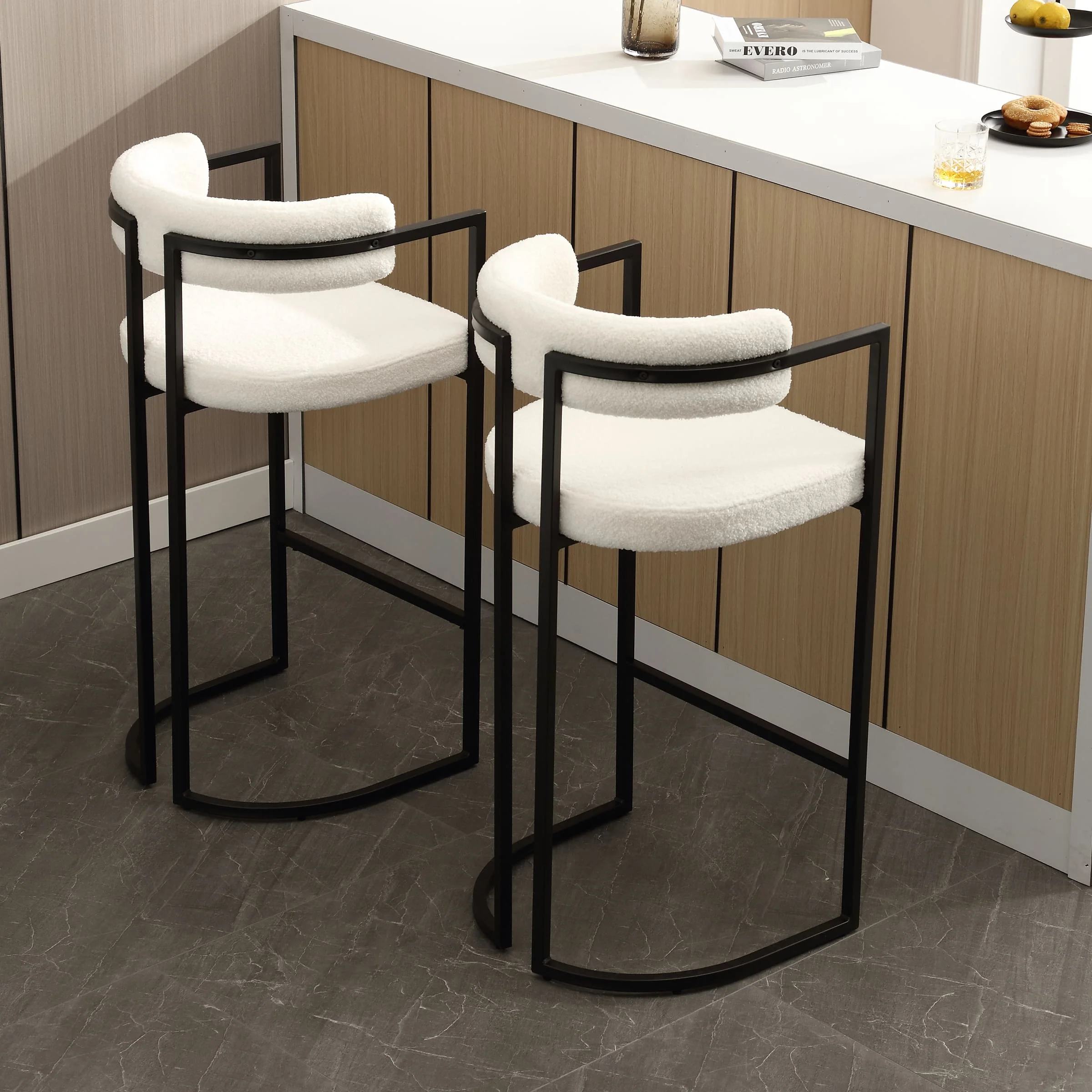 26"H & 30"H Industrial Counter & Bar Stools Set of 2 - X323 - Image 23