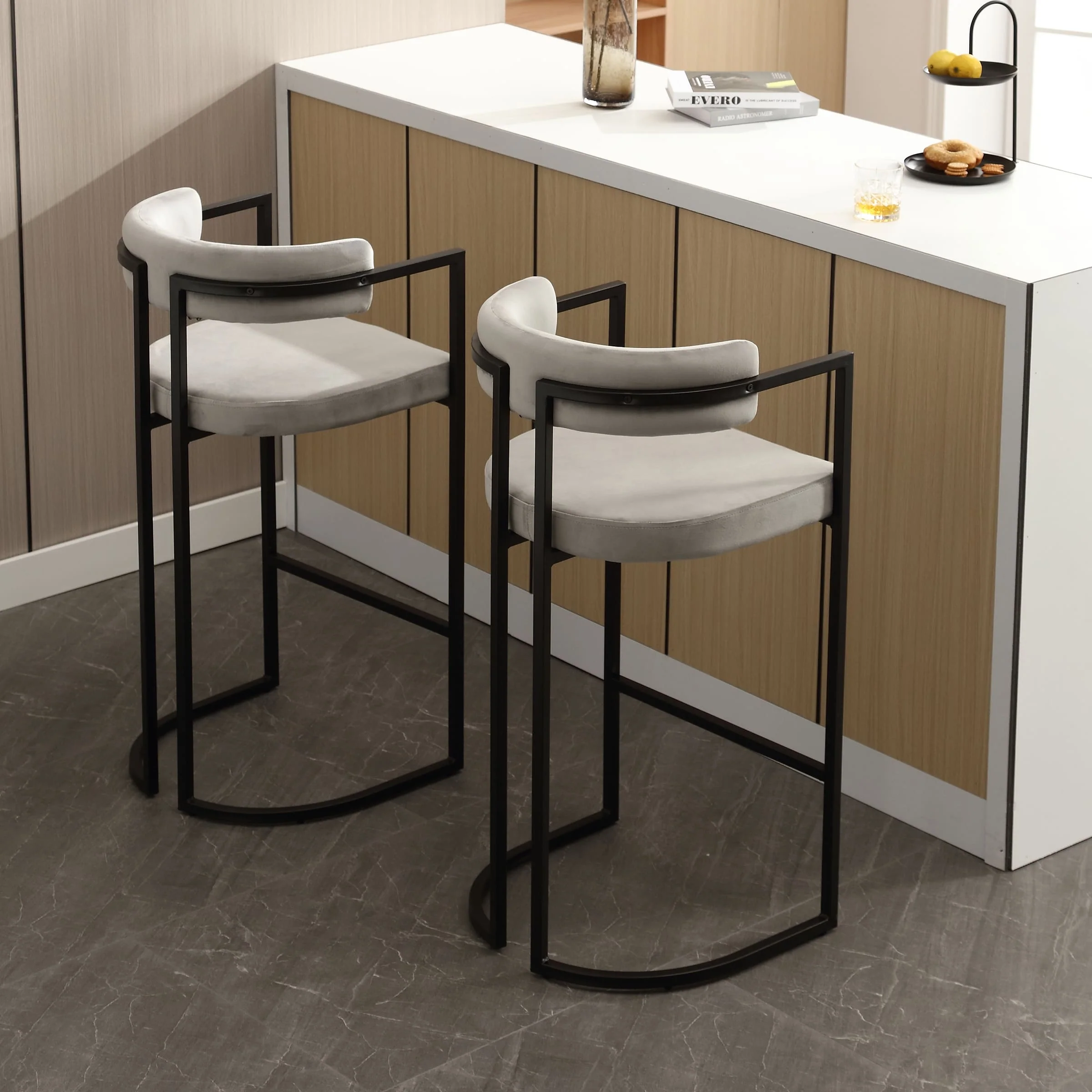 26"H & 30"H Industrial Counter & Bar Stools Set of 2 - X323 - Image 27