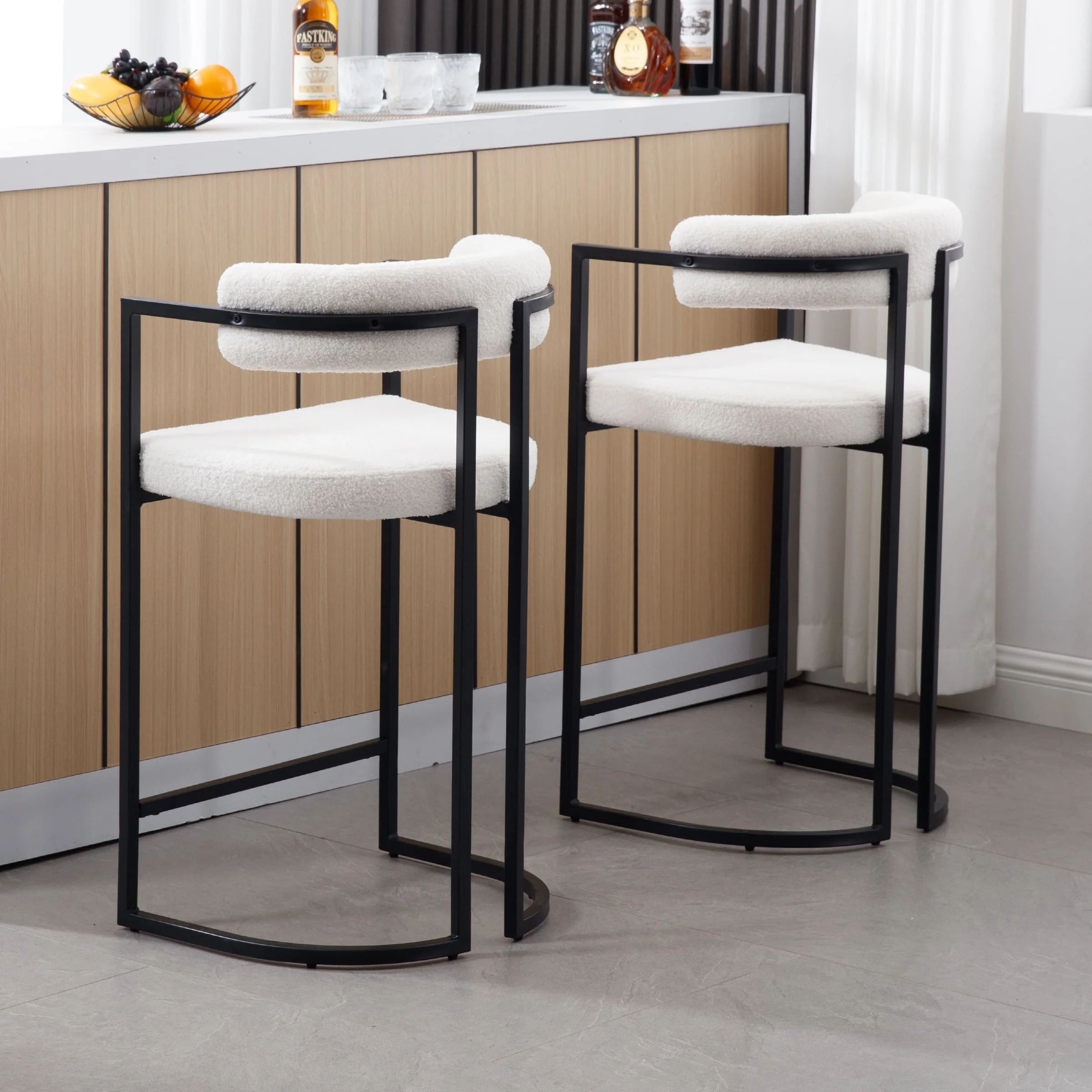 26"H & 30"H Industrial Counter & Bar Stools Set of 2 - X323 - Image 3