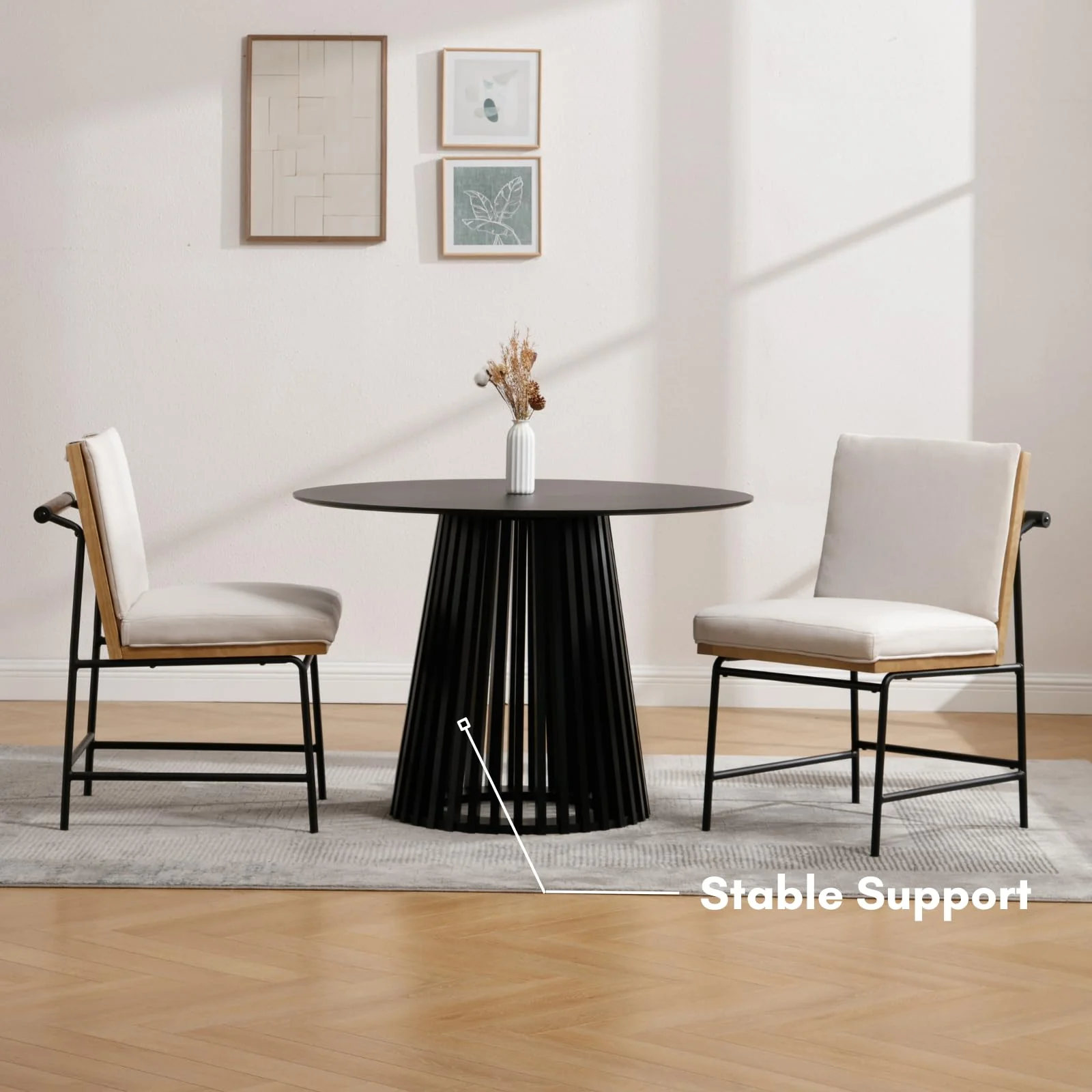 43 Inch Black Kitchen Table - 19008DT - Image 10