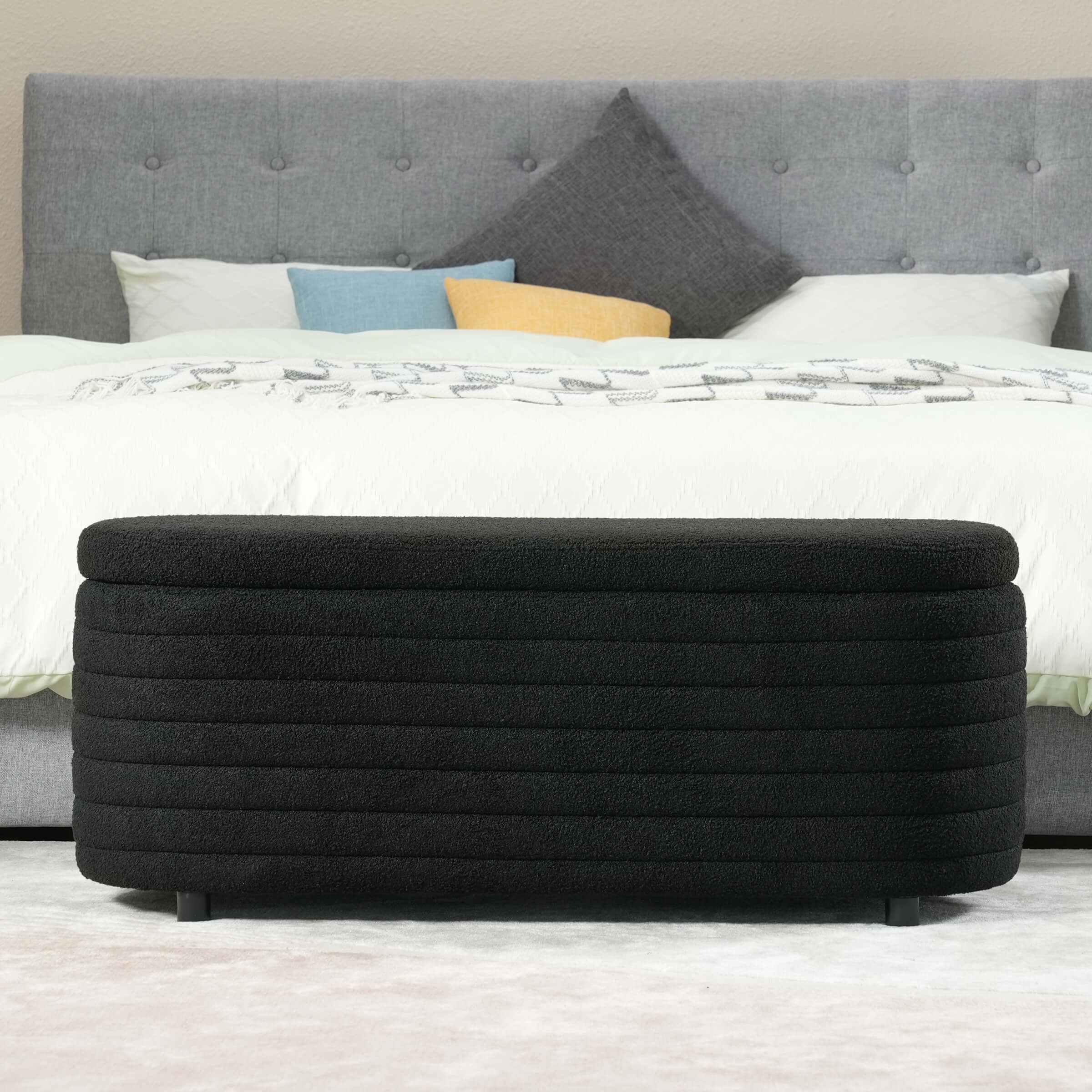 45" Comfy Upholstered Storage Bench - 2436BH - Image 12