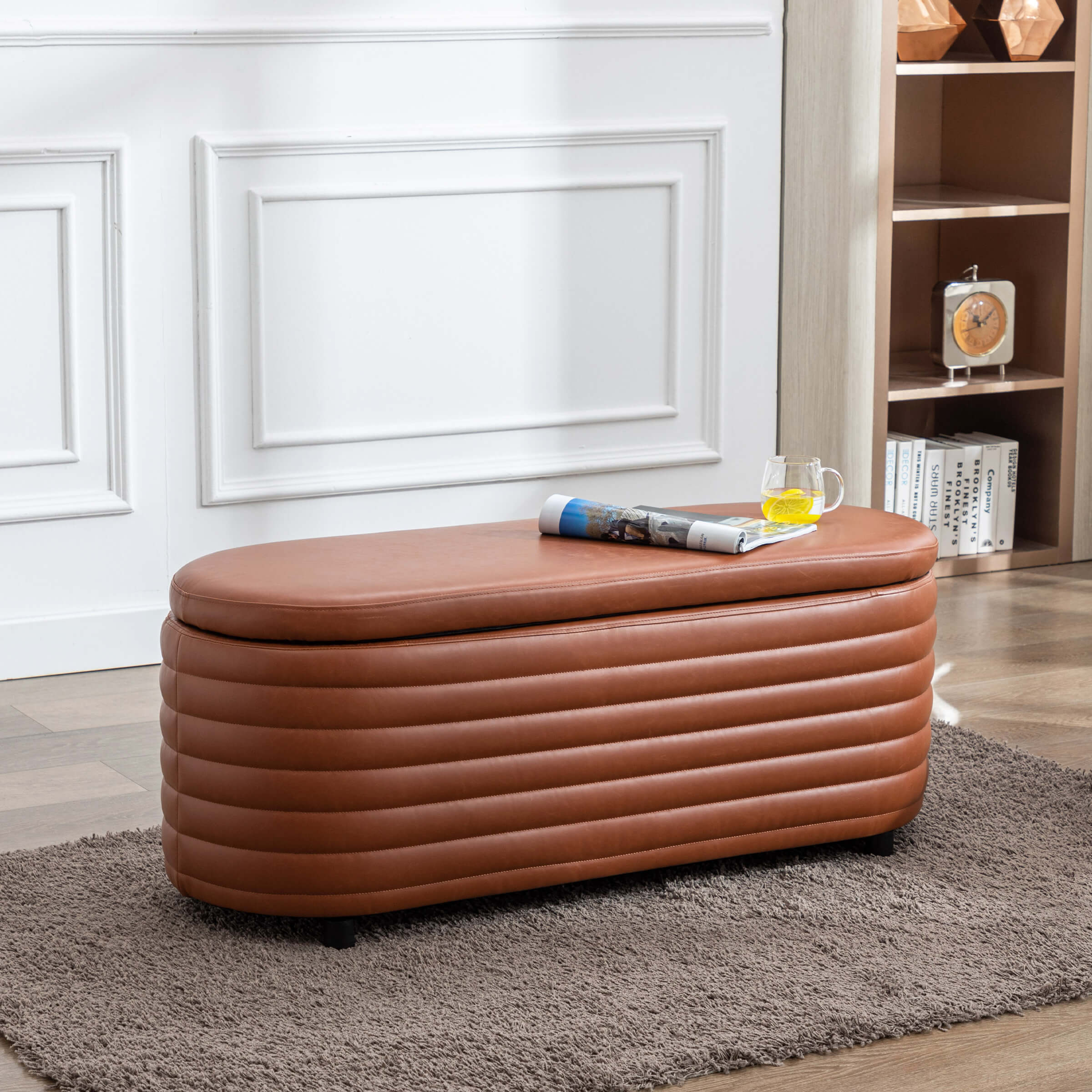 45" Comfy Upholstered Storage Bench - 2436BH - Image 19