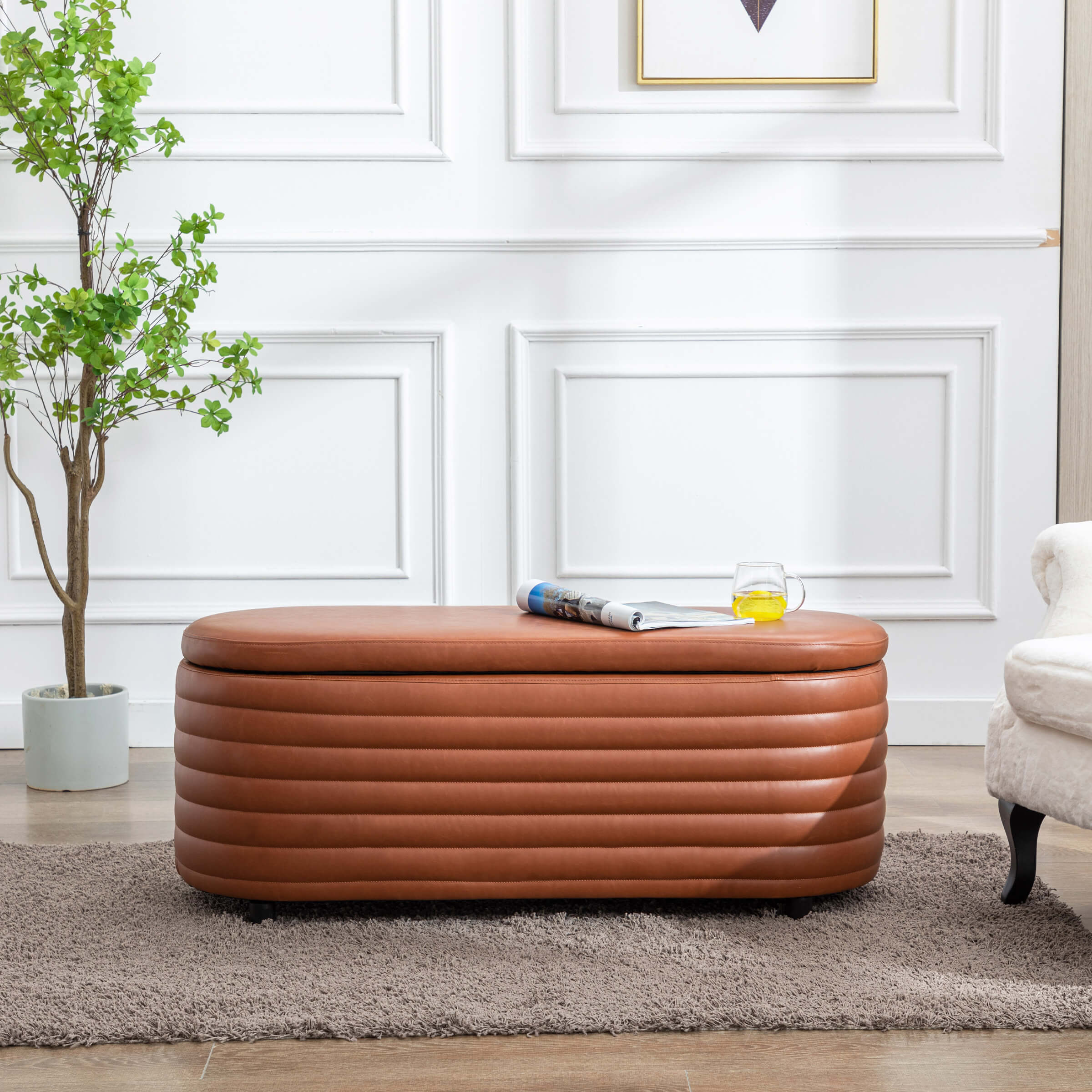 45" Comfy Upholstered Storage Bench - 2436BH - Image 21