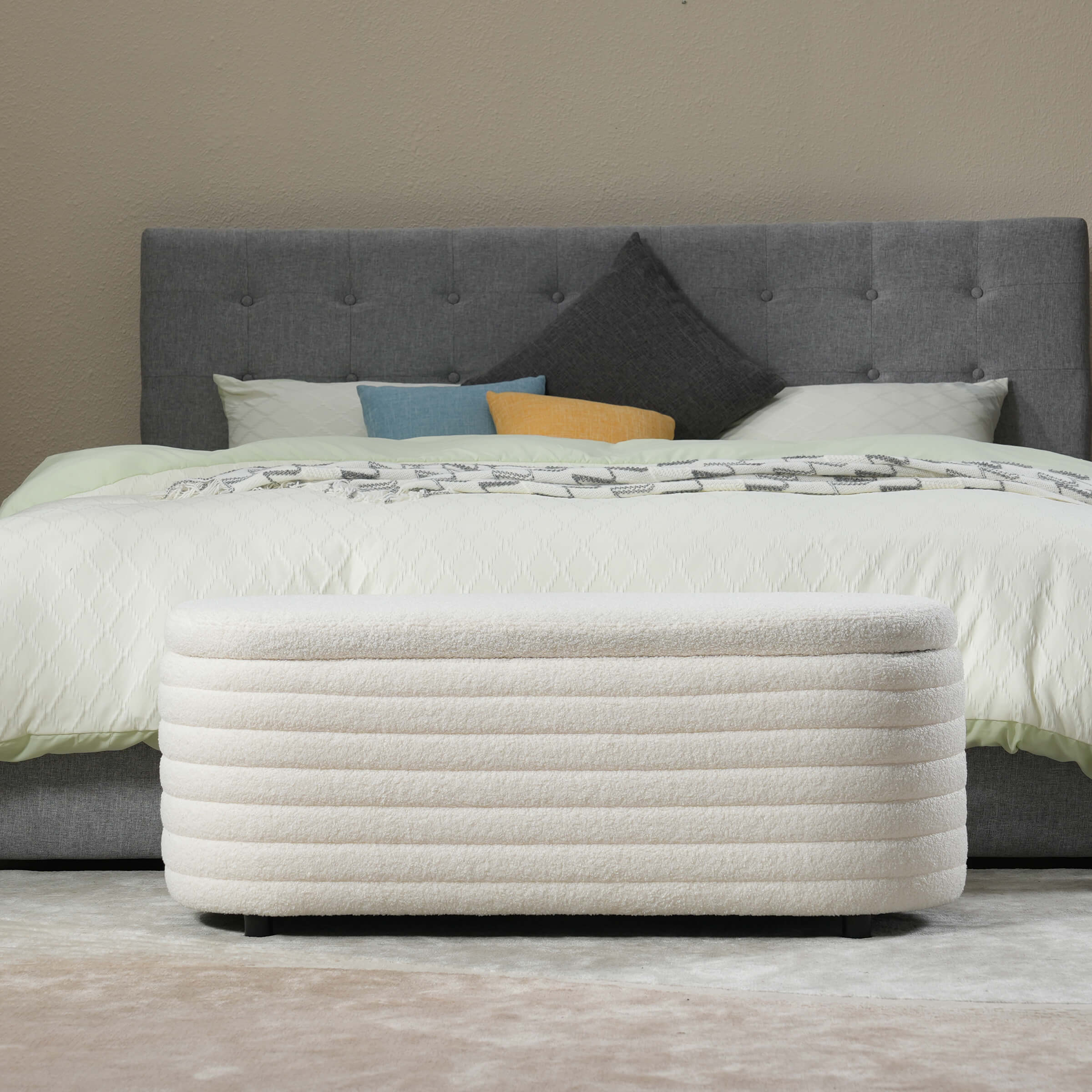 45" Comfy Upholstered Storage Bench - 2436BH - Image 3