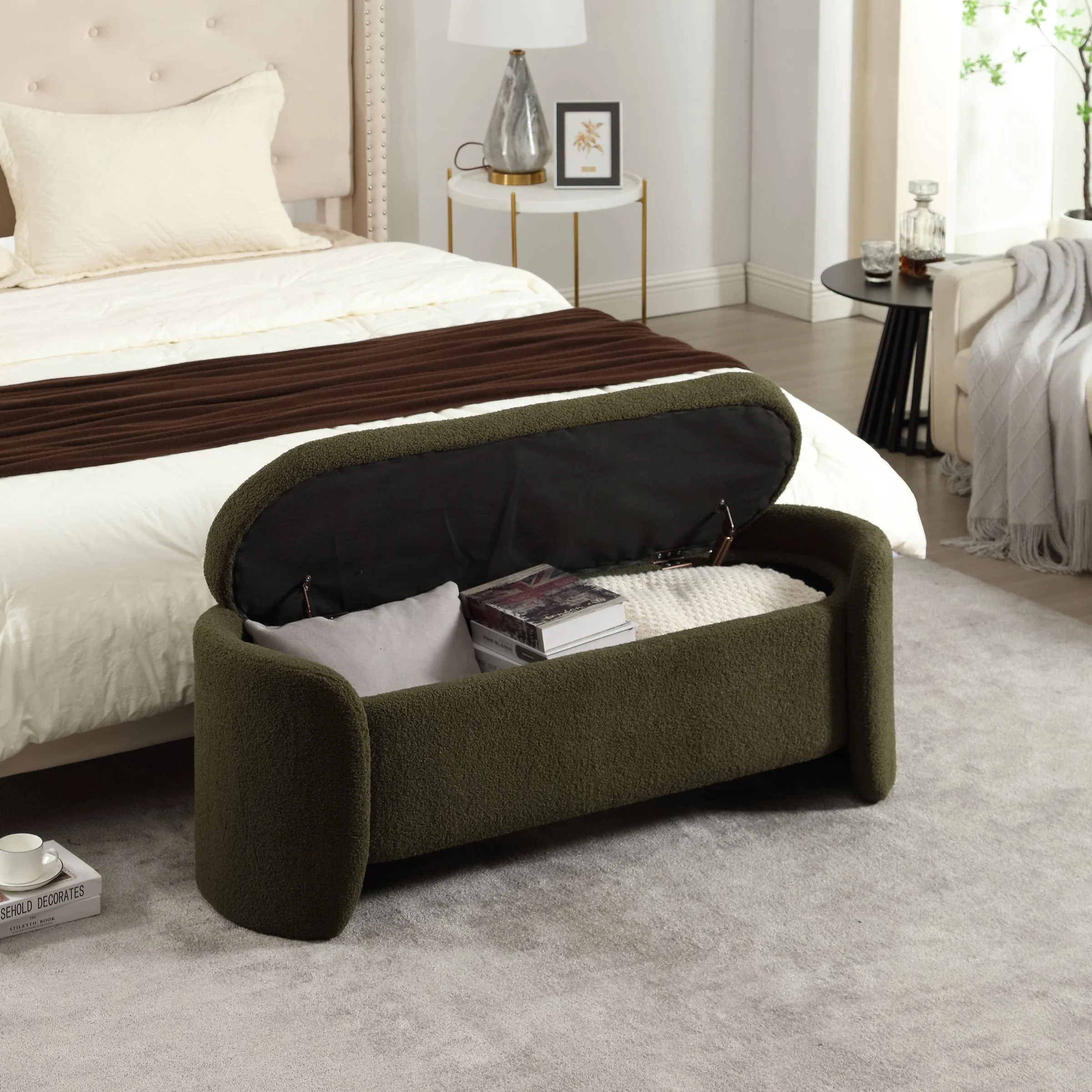 50"W Sherpa Storage Bench End of Bed - 30159BH - Image 3