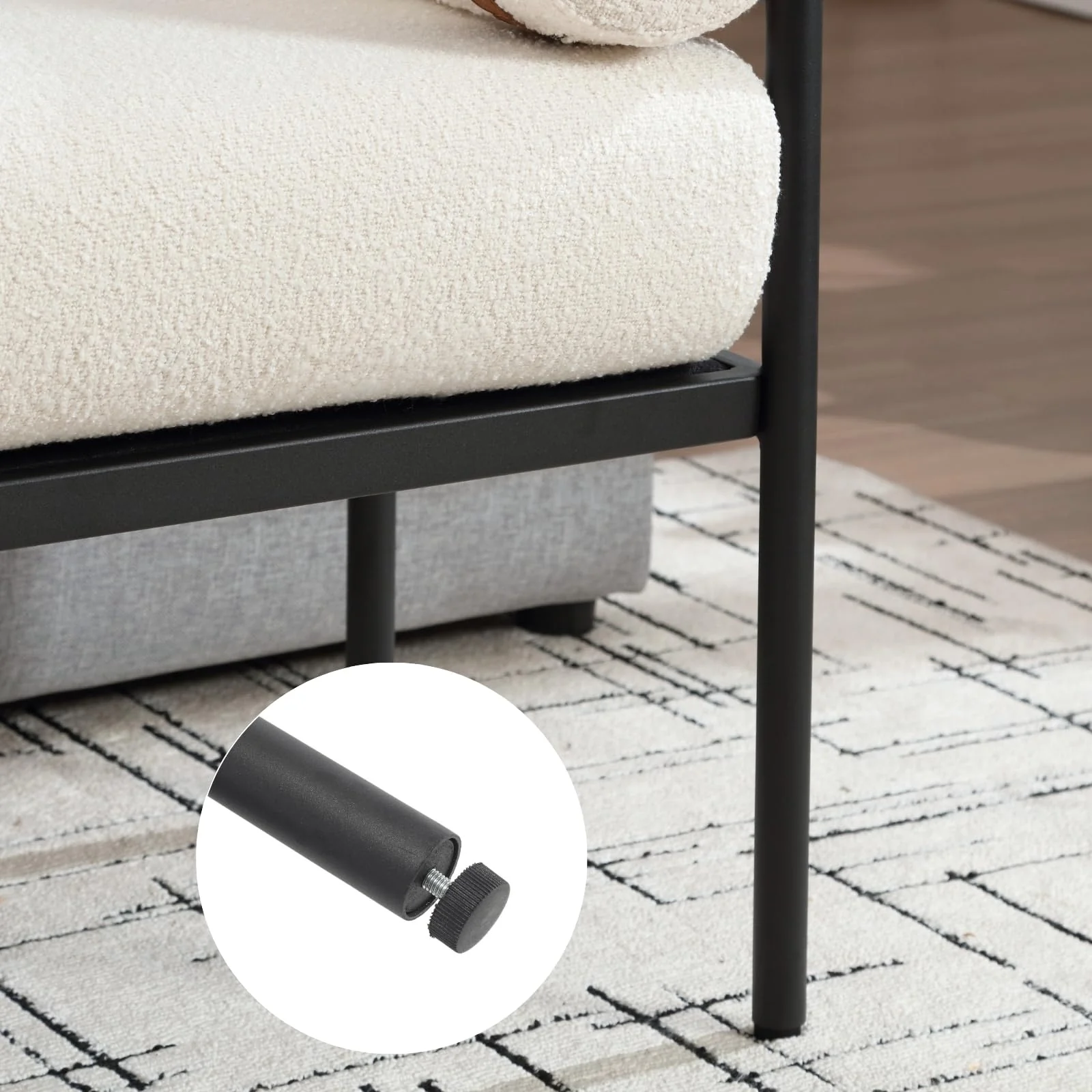 55 "W Bedroom Bench with Removable Pillows - 2160BH - Image 13