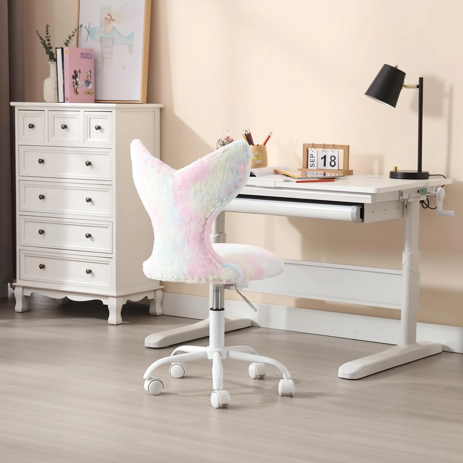Adjustable Swivel Mermaid Back Kids Chair 1 PCS - 1722KC - Image 3