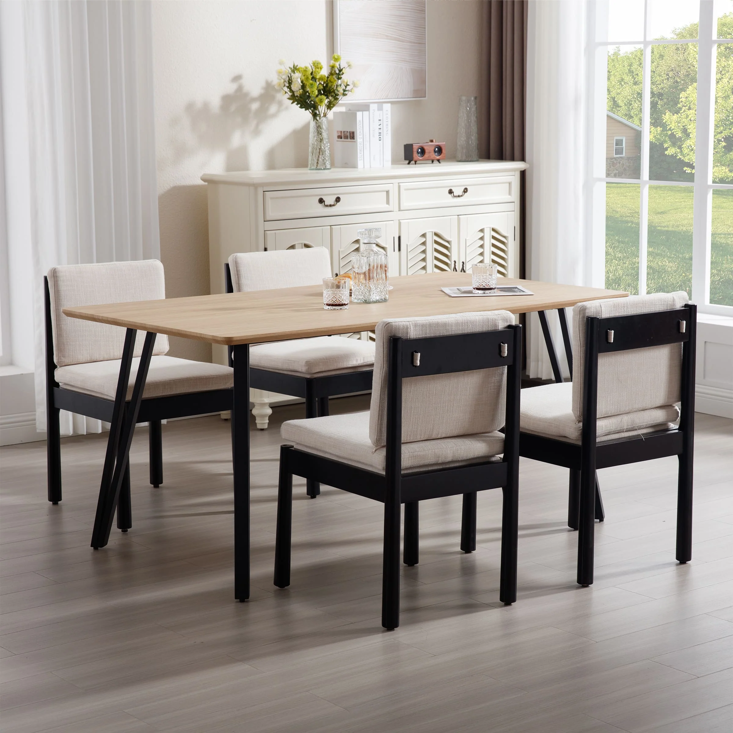 Armless Wood Dining Chairs Set of 2 - 1965DC - Image 11