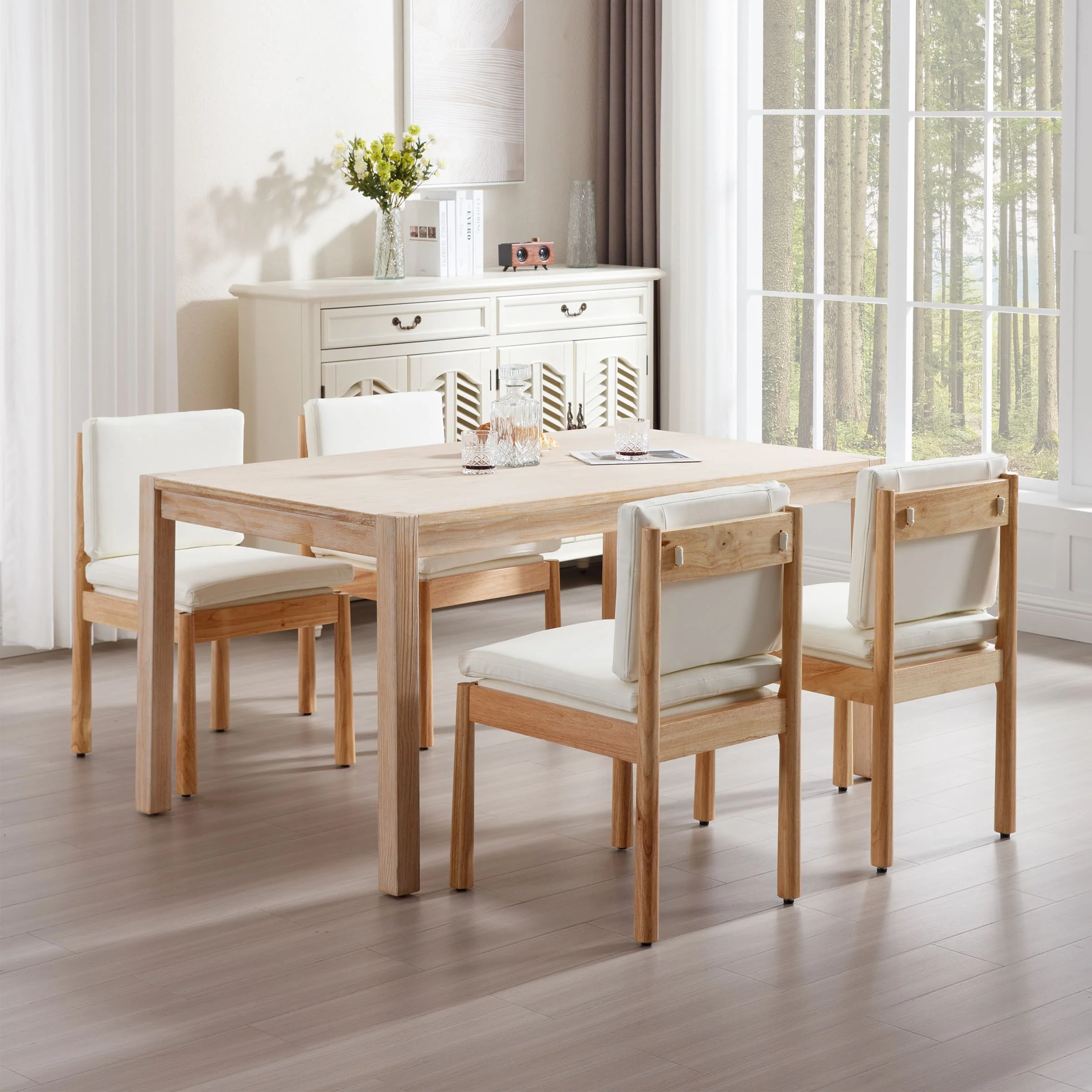 Armless Wood Dining Chairs Set of 2 - 1965DC - Image 20