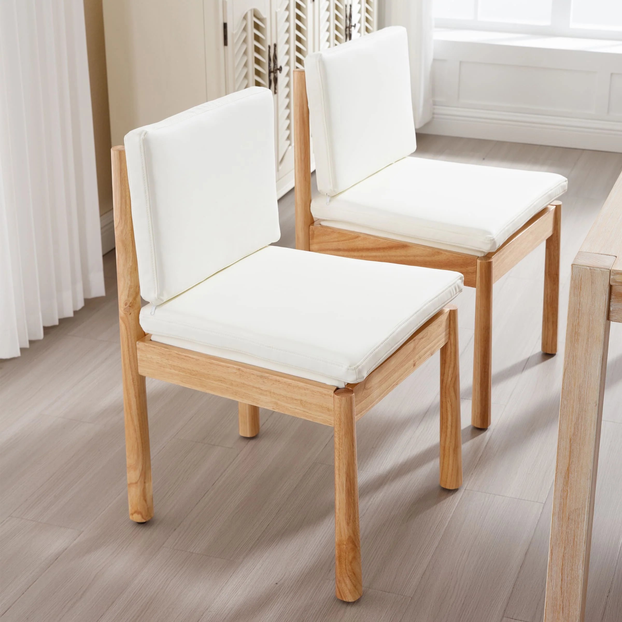 Armless Wood Dining Chairs Set of 2 - 1965DC - Image 21