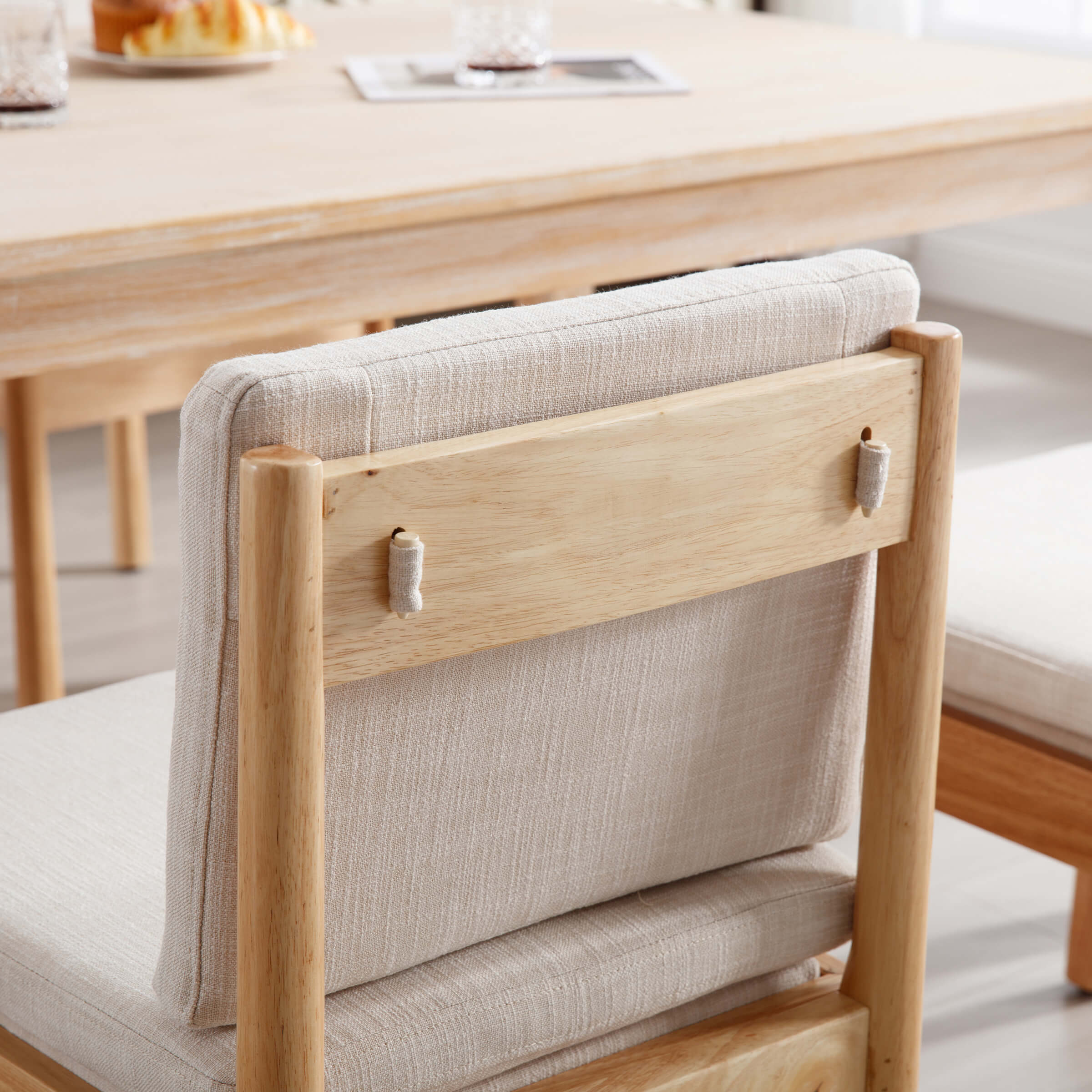 Armless Wood Dining Chairs Set of 2 - 1965DC - Image 7