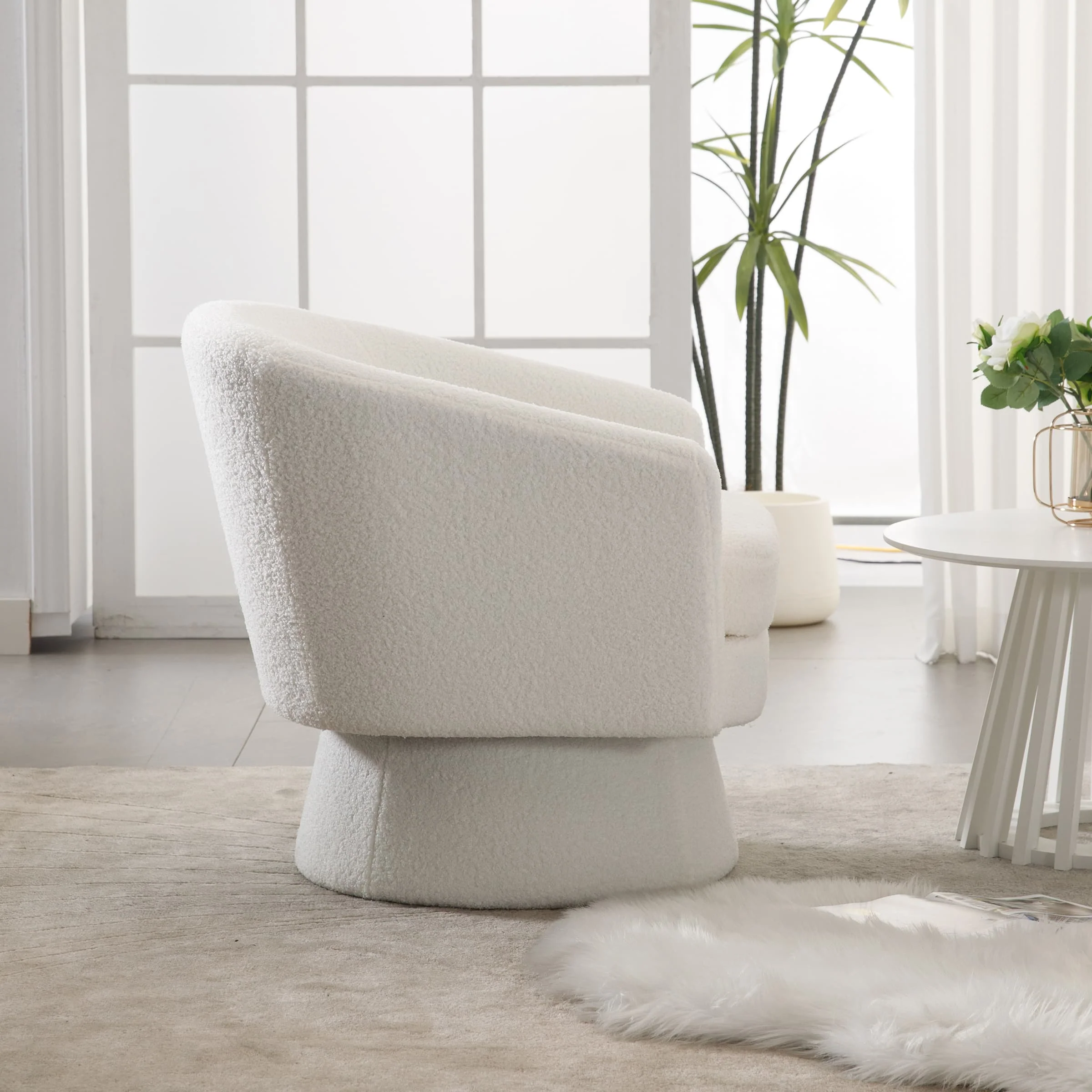 Barrel Swivel Accent Chair 1 PCS - 3057AC - Image 10