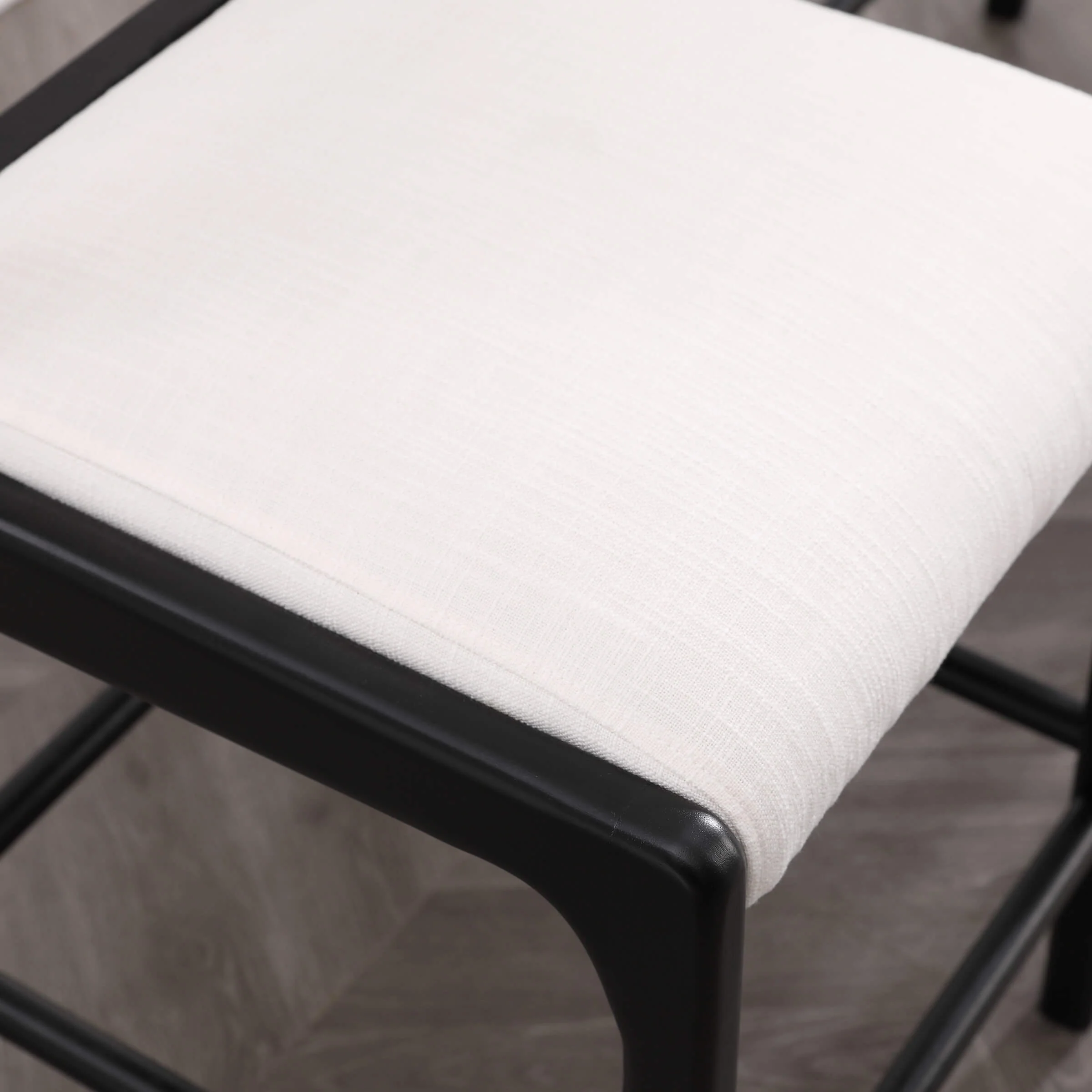 Beige Linen Bar Stools Set of 2 - 5816CS - Image 4