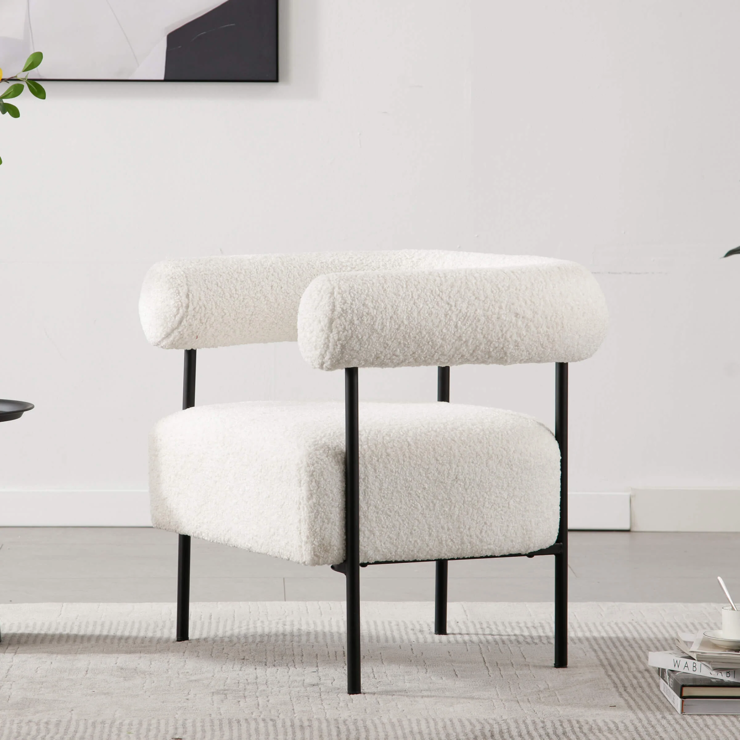 C-shaped Back Accent Chair 1 PCS - 10080AC - Image 10