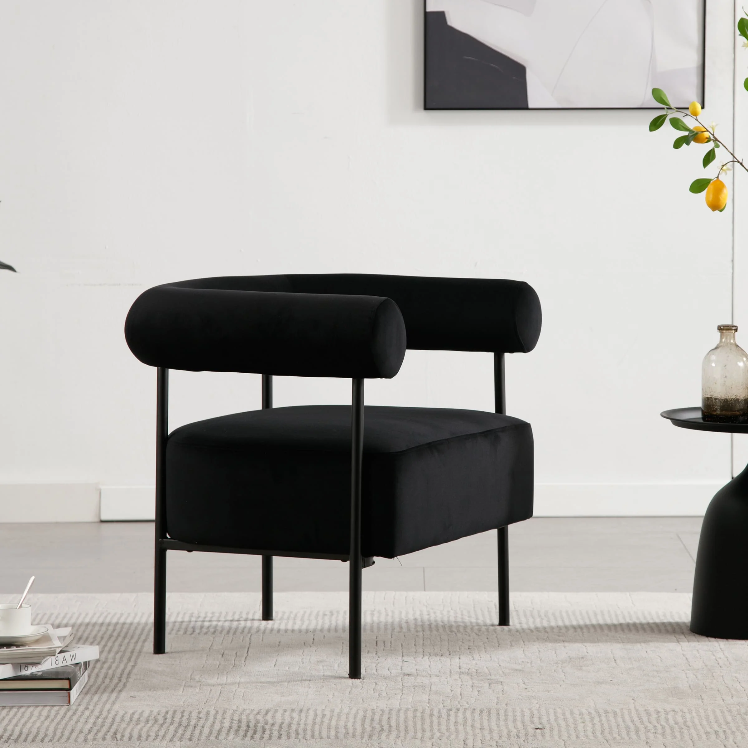 C-shaped Back Accent Chair 1 PCS - 10080AC - Image 4