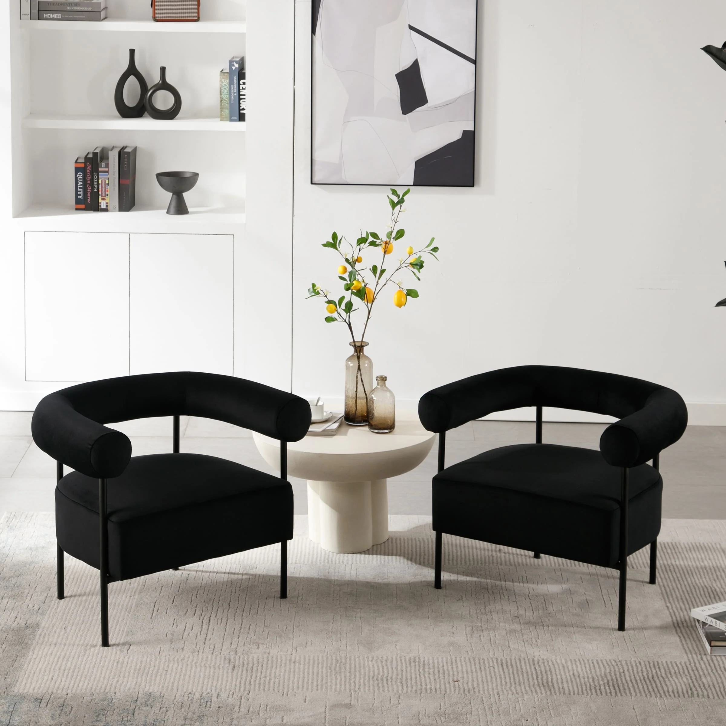 C-shaped Back Accent Chair 1 PCS - 10080AC - Image 5